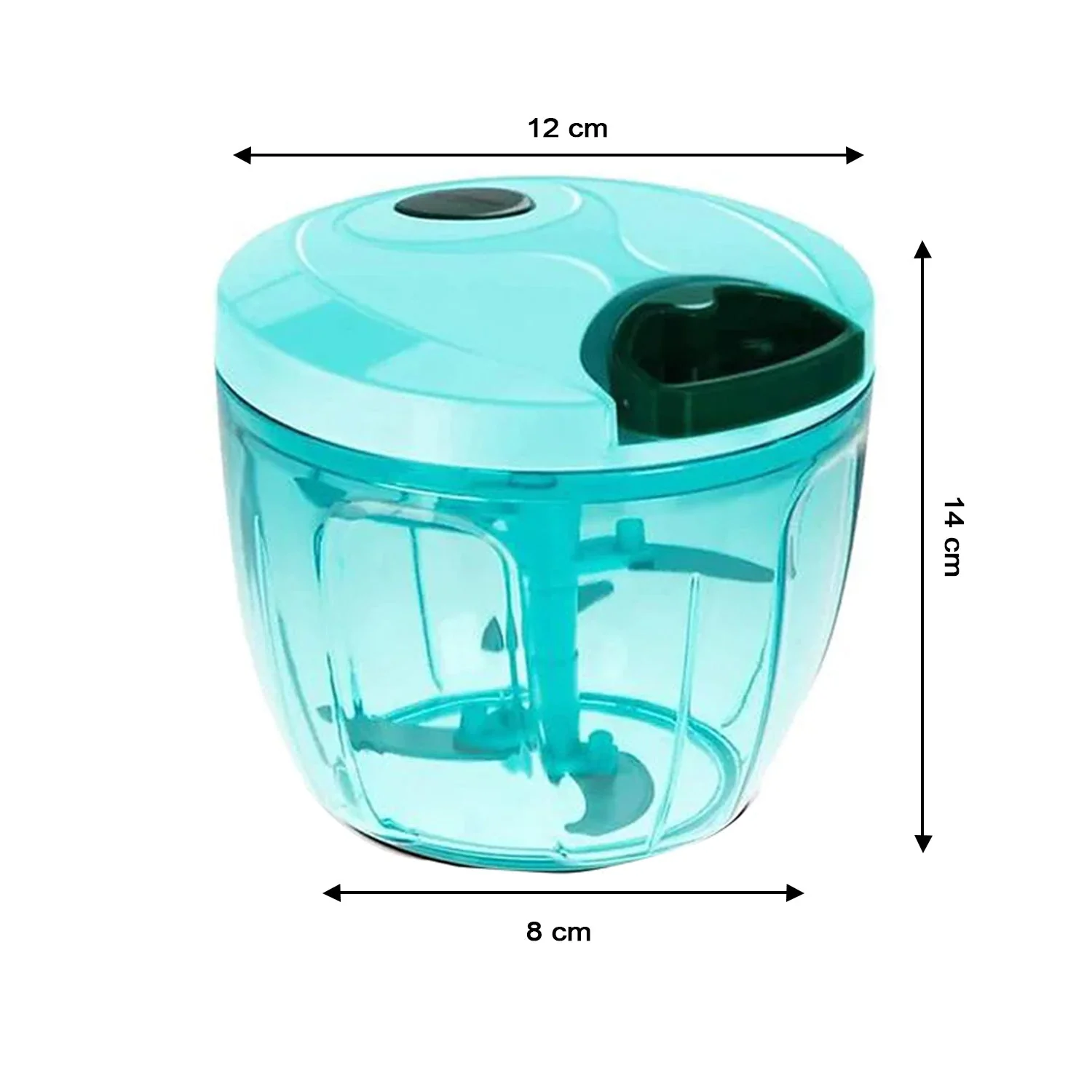 Manual Stainless Steel Vegetable Chopper – Compact, Extra Sharp with 5 Blades - Image 10