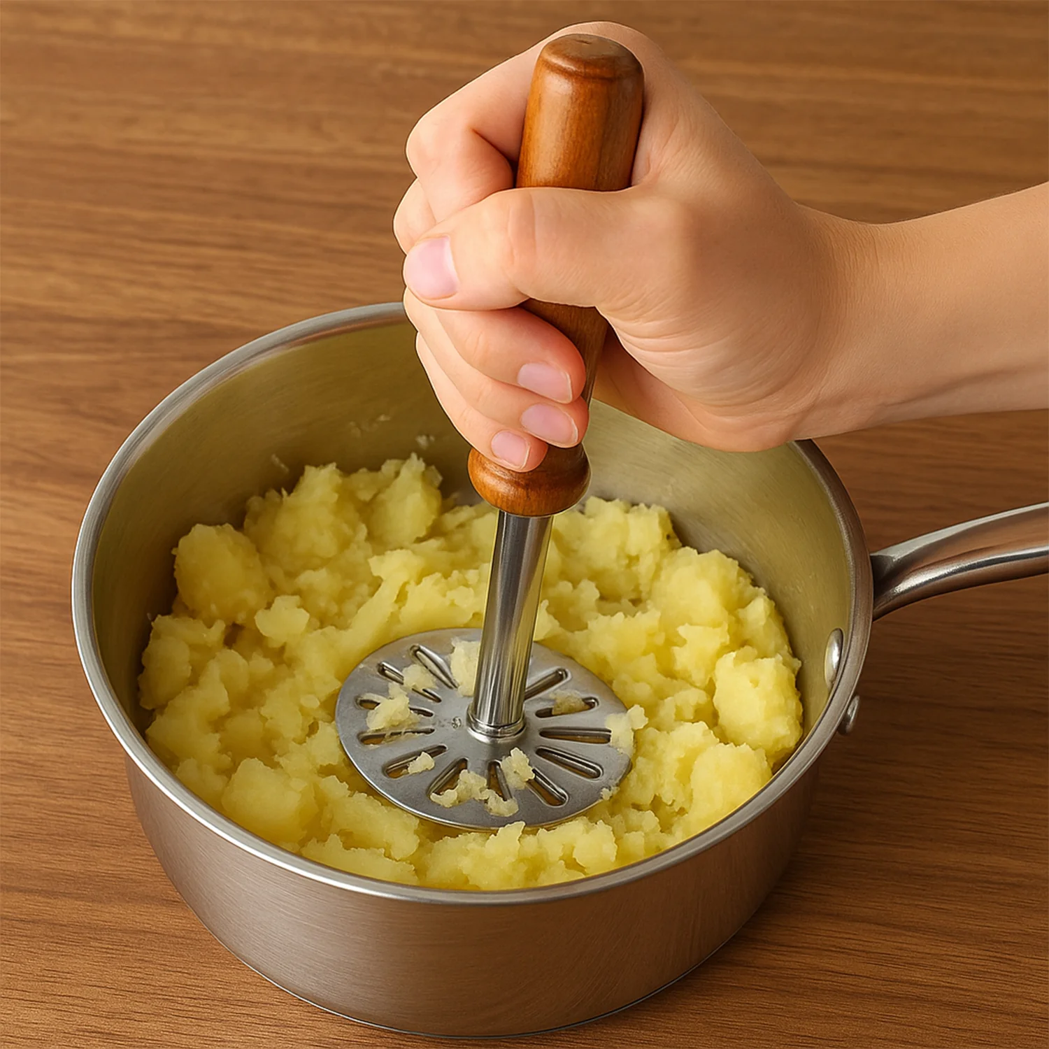 Pavbhaji Masher – Strong Kitchen Tool for Mashing Pavbhaji & Vegetables - Image 3