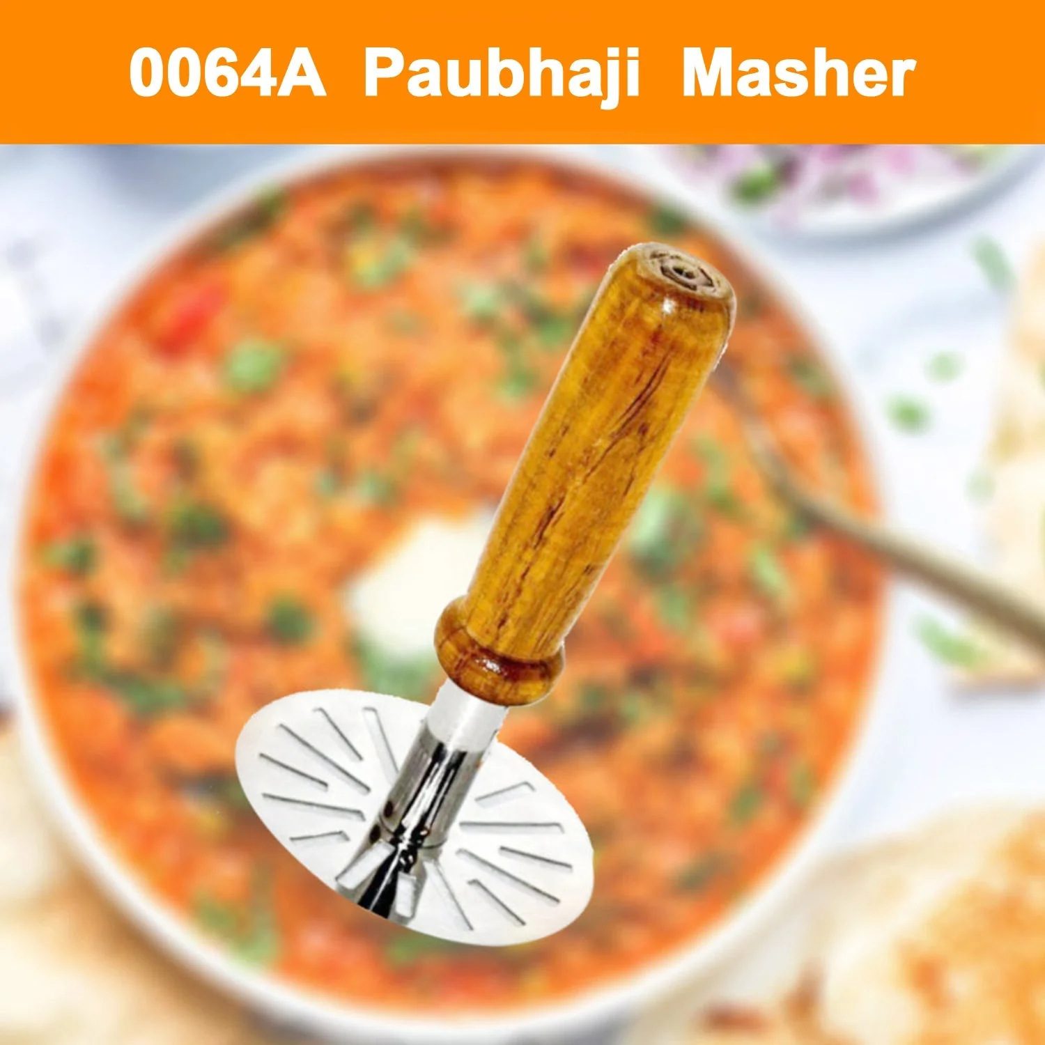 Pavbhaji Masher – Strong Kitchen Tool for Mashing Pavbhaji & Vegetables - Image 7