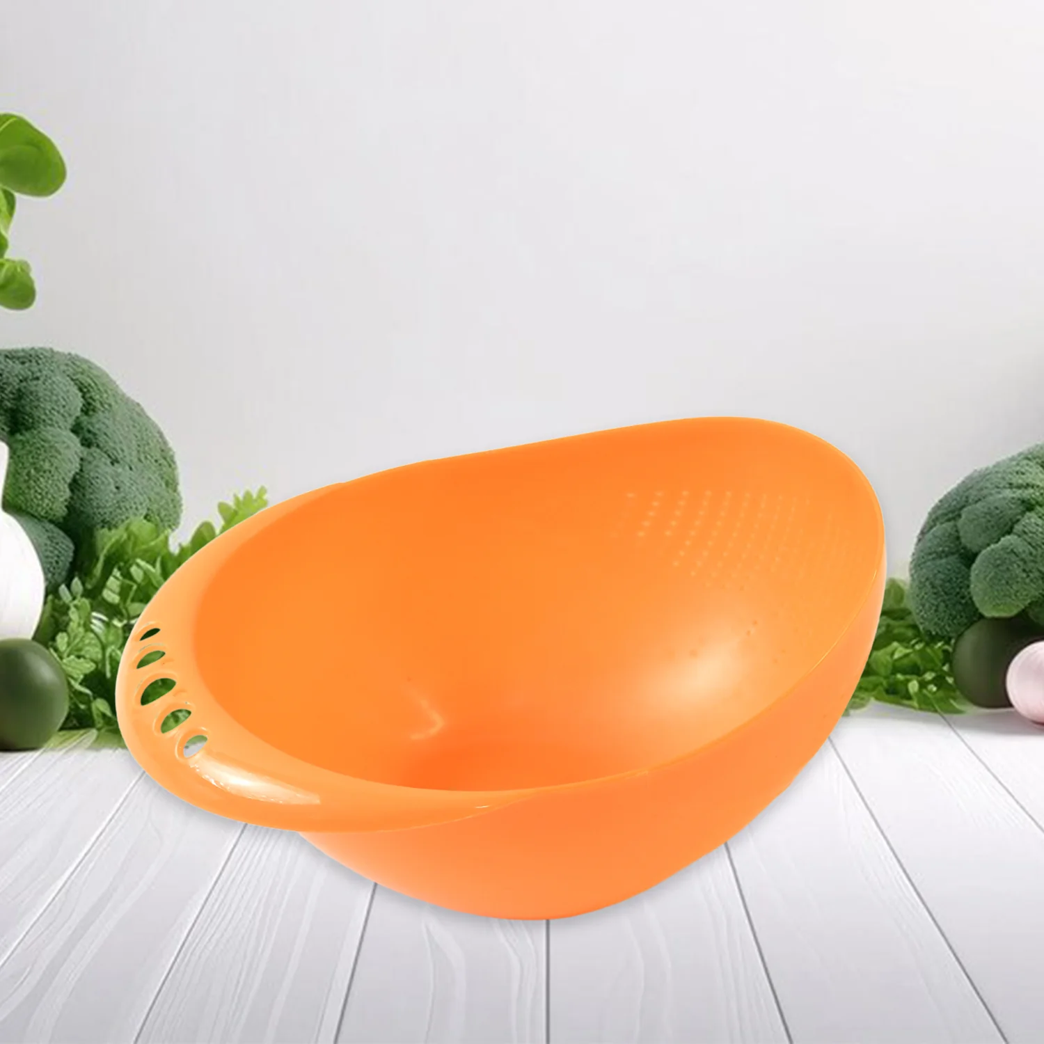 Virgin Rice Bowl Plastic Strainer, Water Strainer | Vegetable & Fruits Washing - Image 7