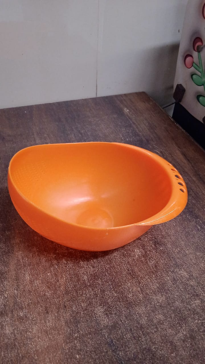 Virgin Rice Bowl Plastic Strainer, Water Strainer | Vegetable & Fruits Washing - Image 8