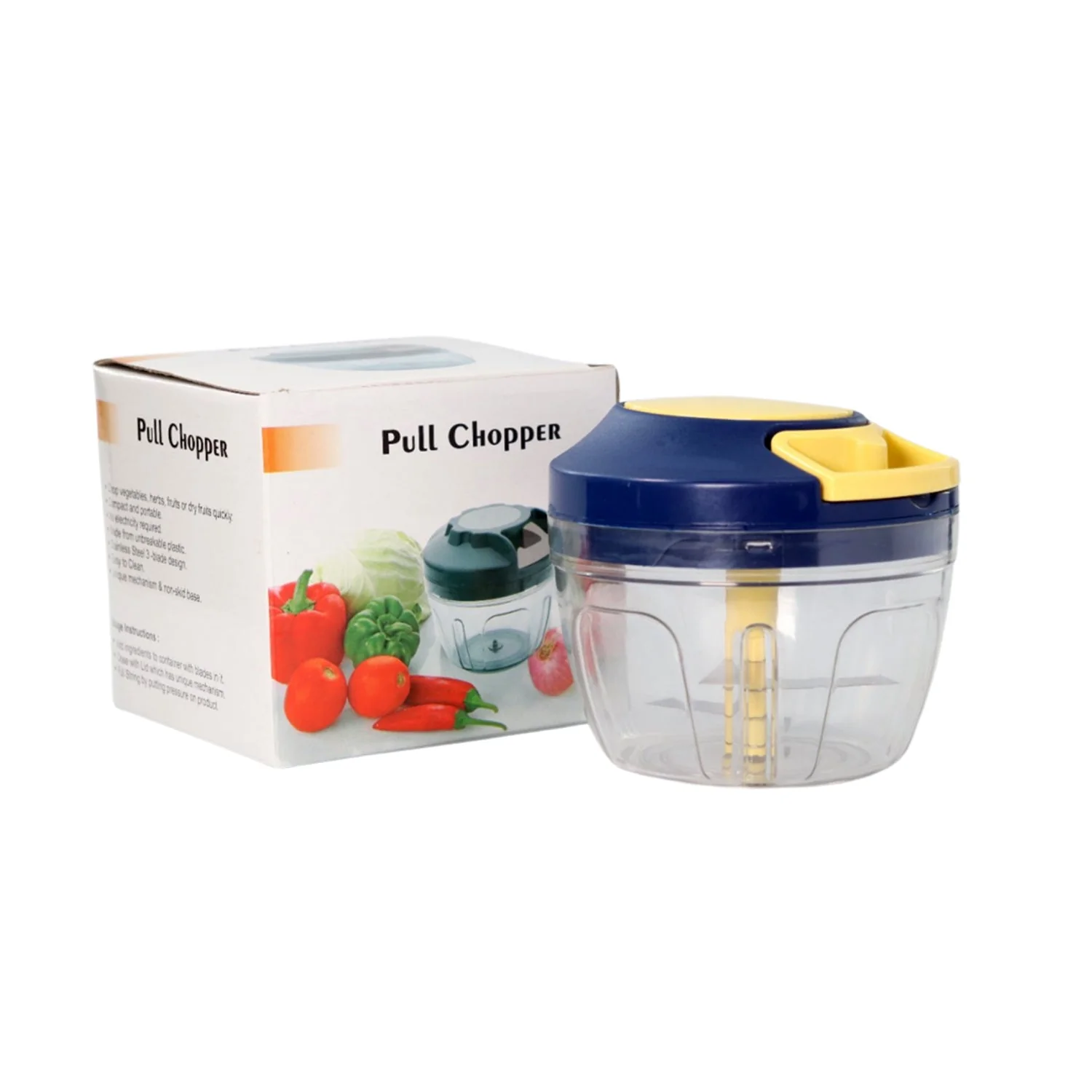 Chopper with Blades Chopping Vegetables and Fruits for (650ml) - Image 4
