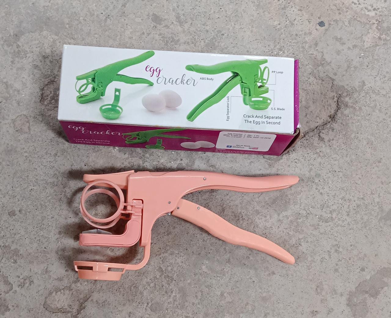 Plastic Handheld Egg Cracker with Separator - Image 11
