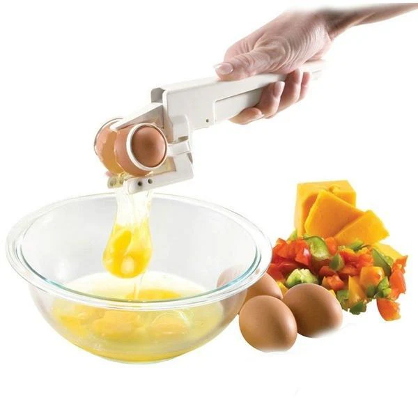 Plastic Handheld Egg Cracker with Separator - Image 8
