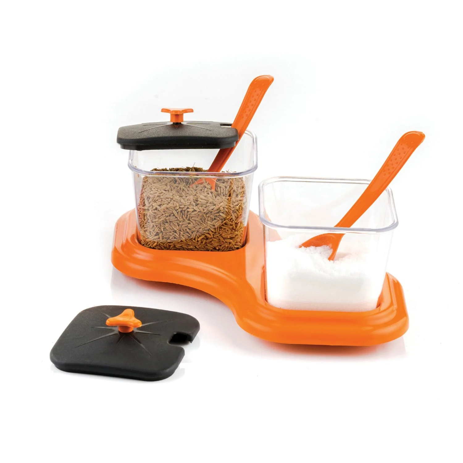 2-Piece Dining Stand with Pickle Jar, Spice Tray & Spoons - Image 5