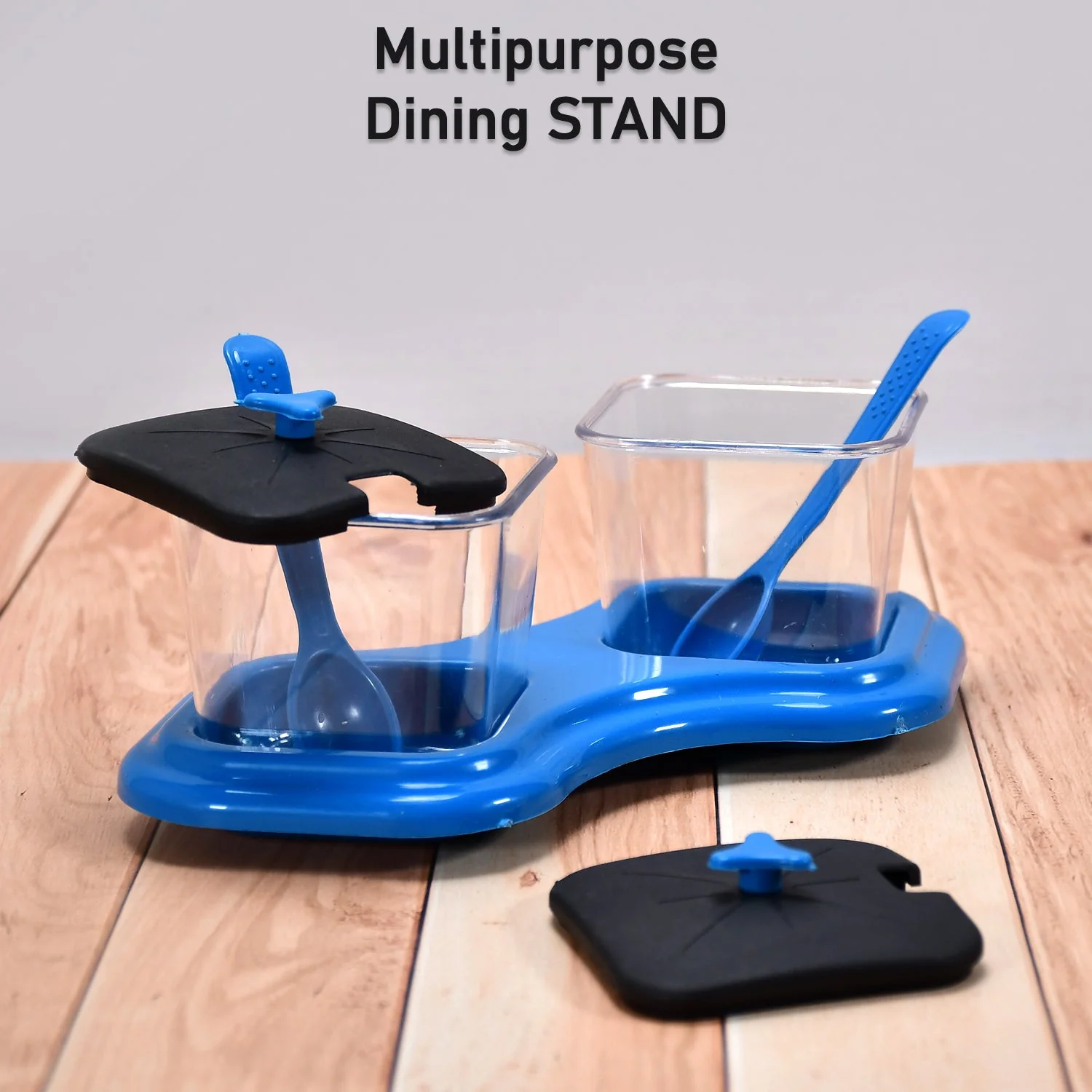 2-Piece Dining Stand with Pickle Jar, Spice Tray & Spoons - Image 6