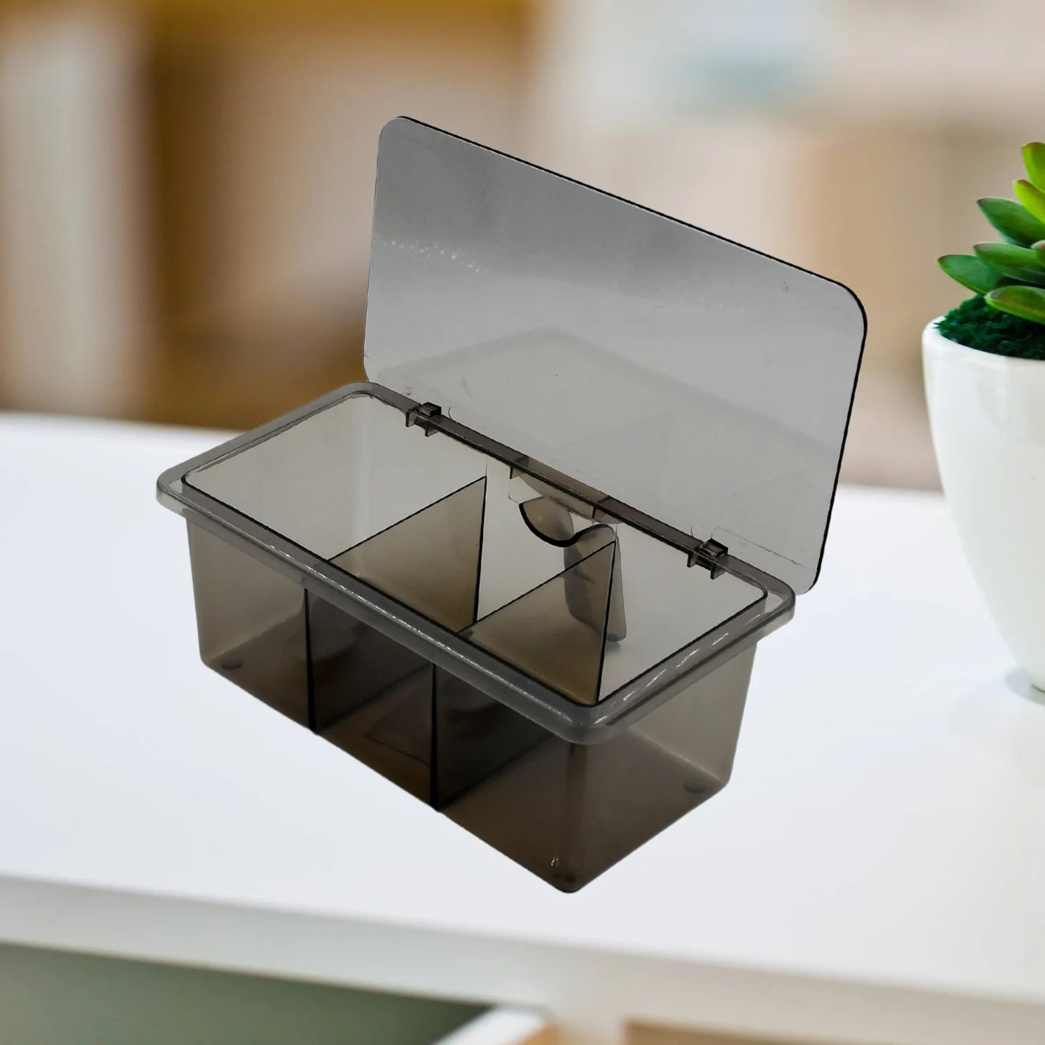 Seasoning Box Portable Durable 3 Sections for Bars Restaurants - Image 5