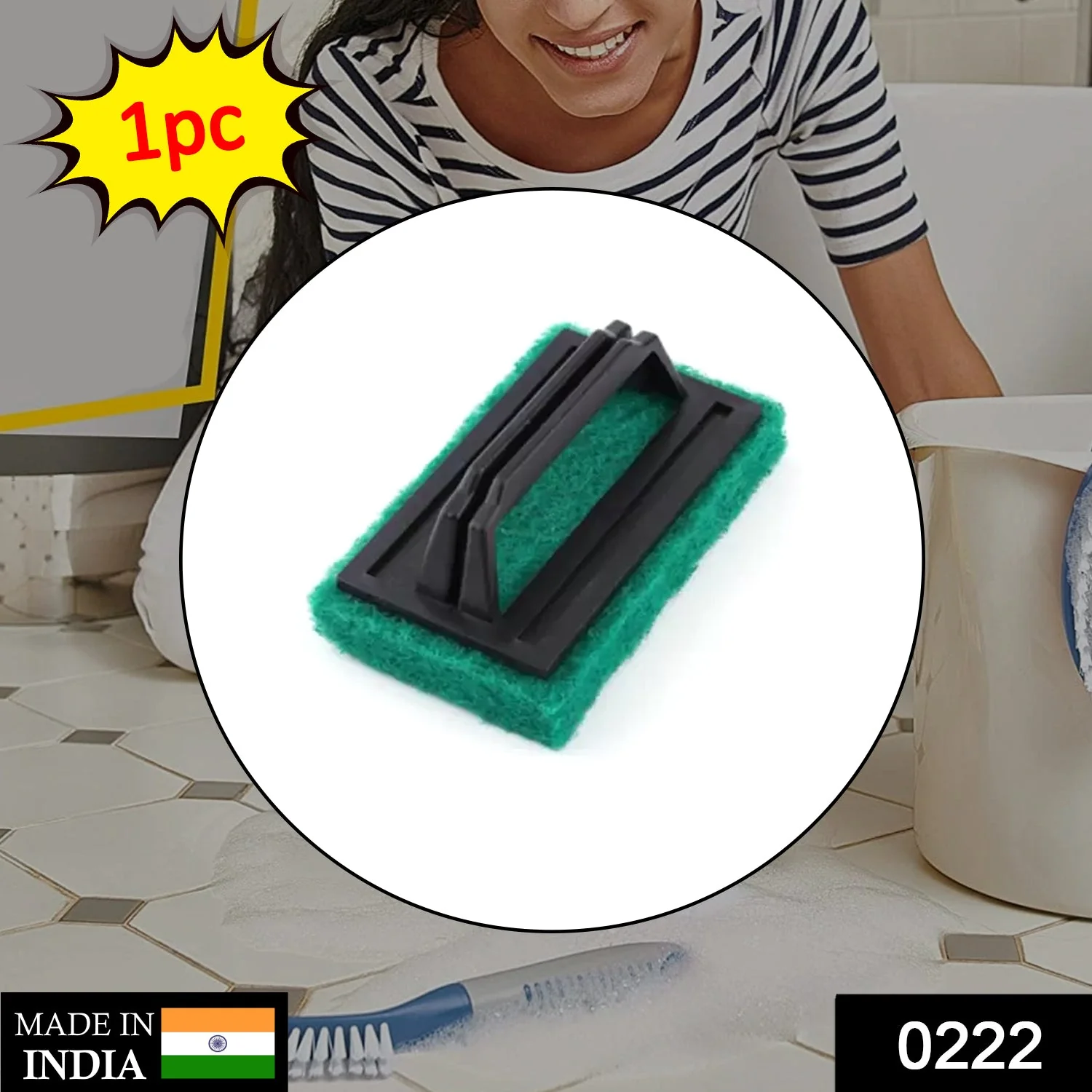 Handle Scrubber Brush widely used by all types of peoples for washing utensils - Image 2