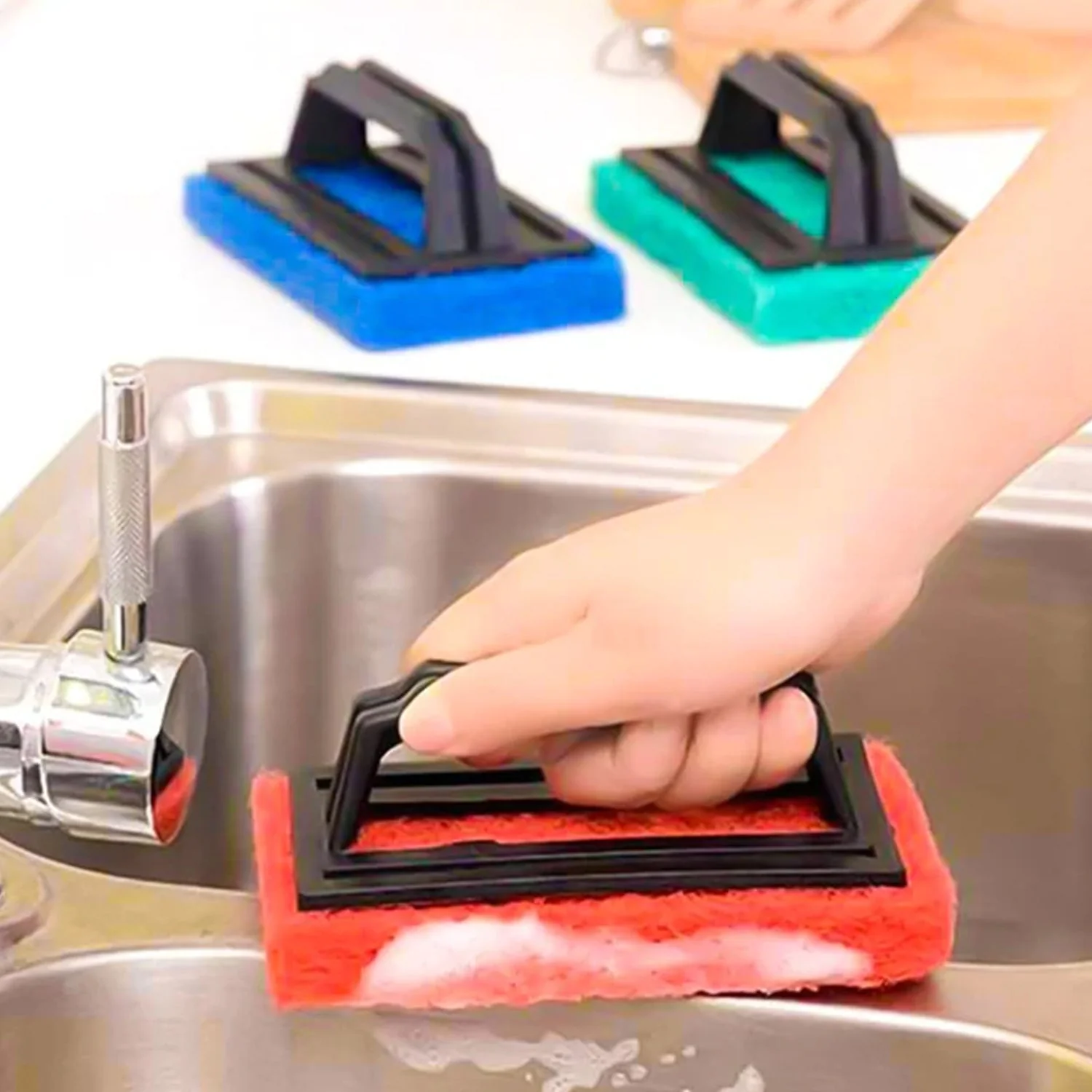 Handle Scrubber Brush widely used by all types of peoples for washing utensils - Image 3