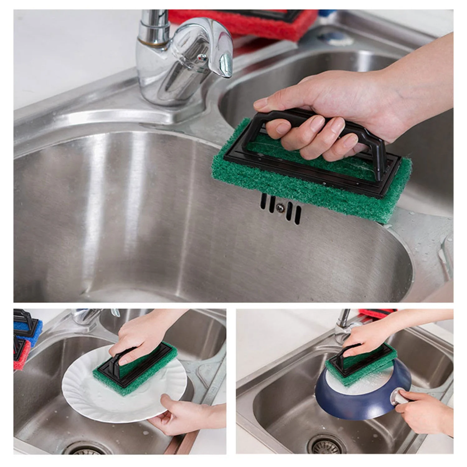 Handle Scrubber Brush widely used by all types of peoples for washing utensils - Image 7