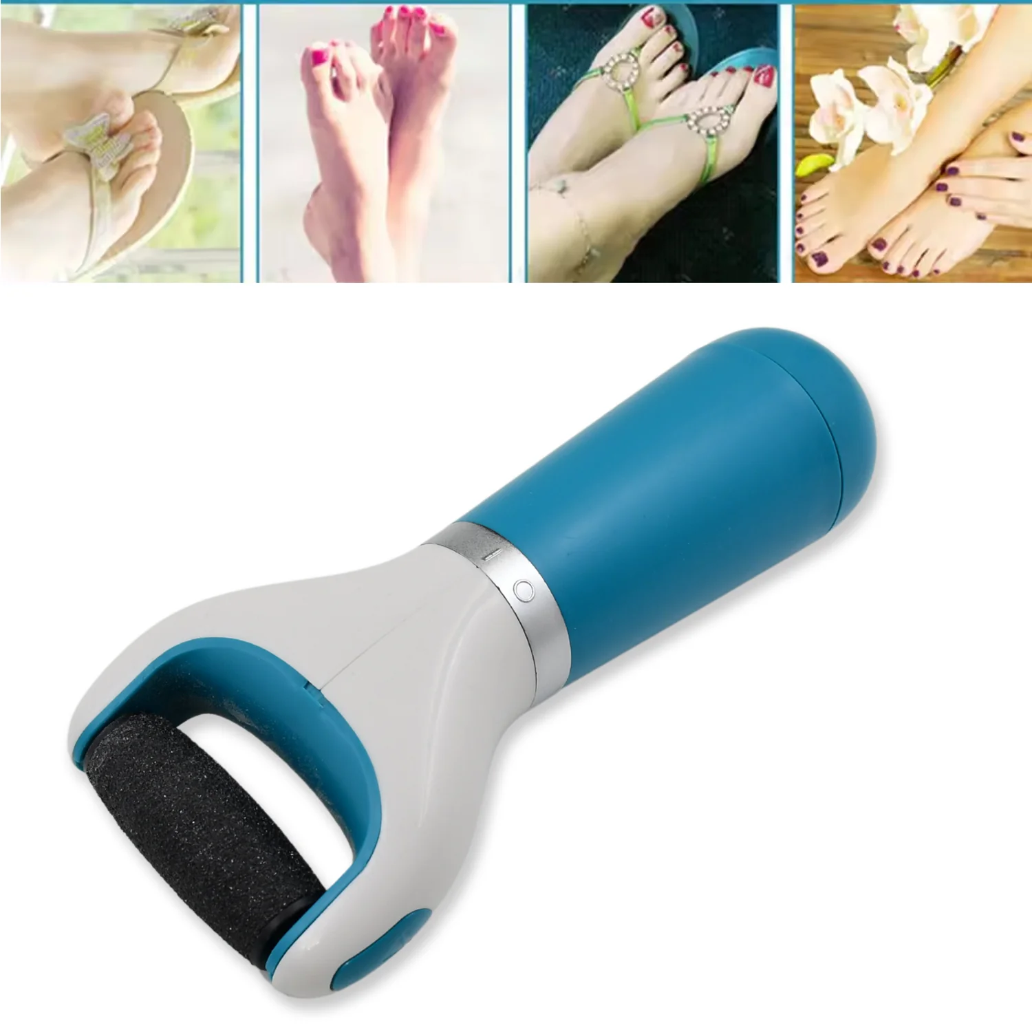 Electronic Dry Foot File, Callous Remover for Feet, Electric Foot with Roller Hard and Dead Skin- Regular Coarse, Baby smooth feet in minutes. For in home padicure foot care, Battery Powered & USB (Battery not included) - Image 3
