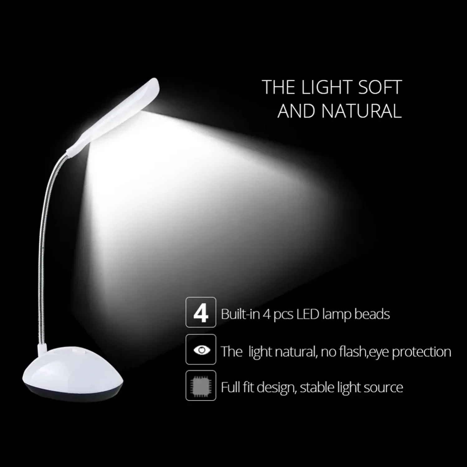 Fashion Wind LED Desk Light, LED Lamps Button Control / Relaxation / Bedtime - Image 3