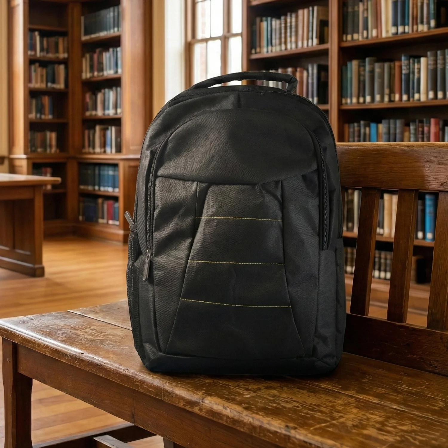 Lightweight Water-Resistant Laptop Bag with Pockets & Adjustable Strap - Image 4
