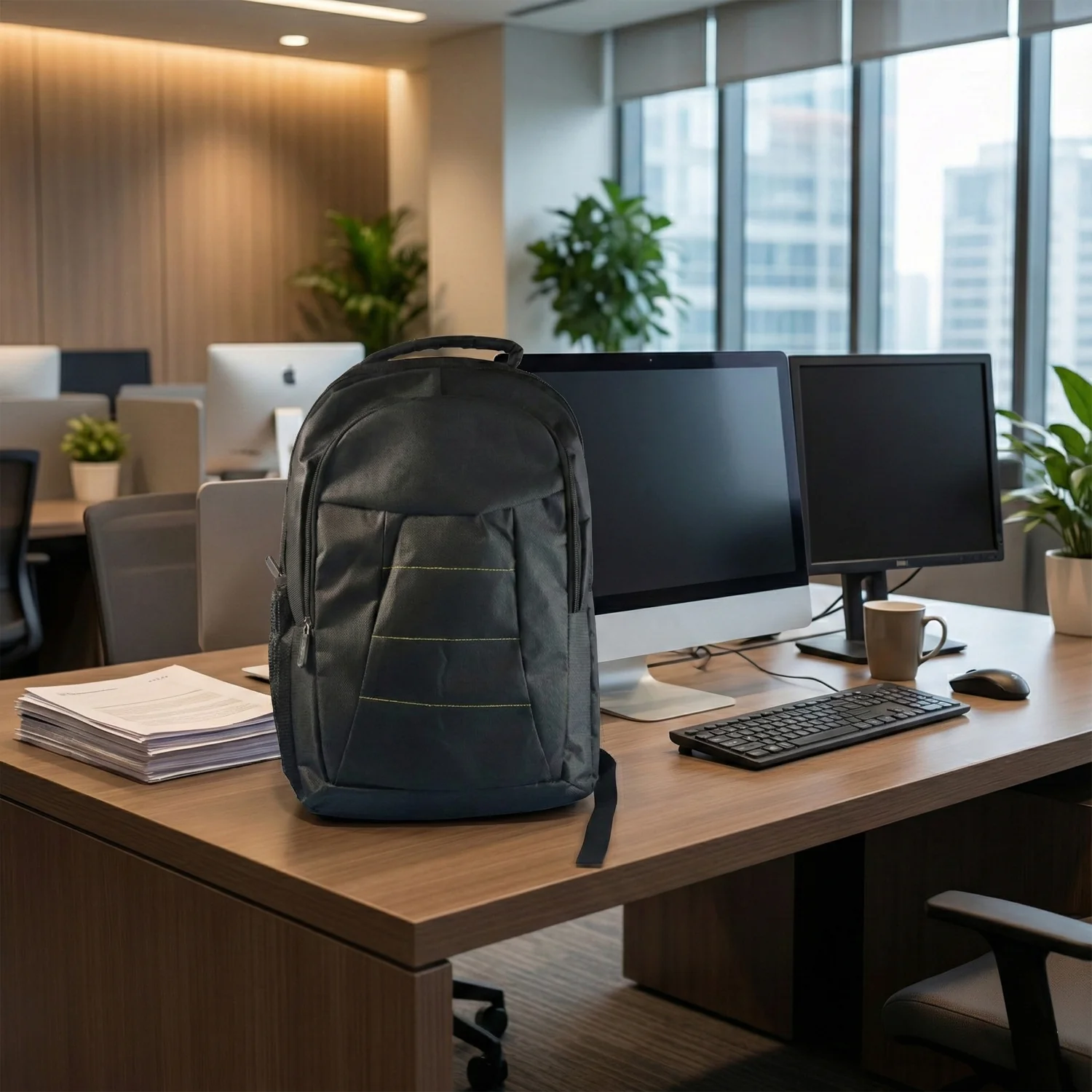Lightweight Water-Resistant Laptop Bag with Pockets & Adjustable Strap - Image 6