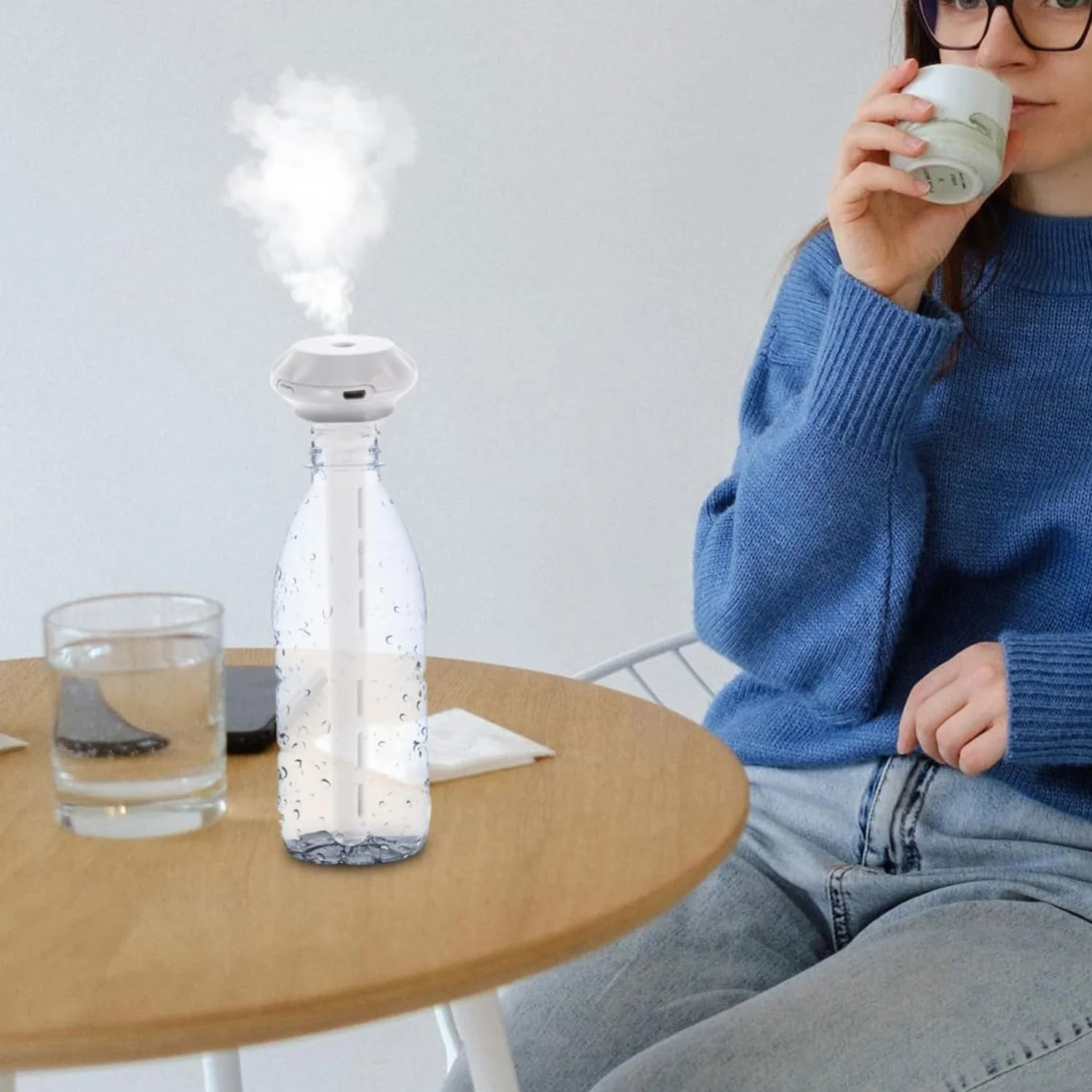 Mini Portable USB Humidifier – Quiet Cool Mist for Car, Home, Office, Travel (1 Pc) - Image 6