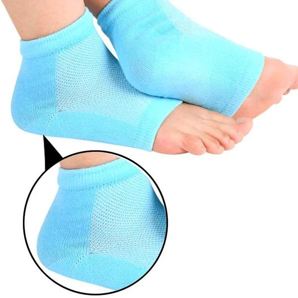 Heel Pain Relief Silicone Gel Heel Socks (Multicolor) - Image 4