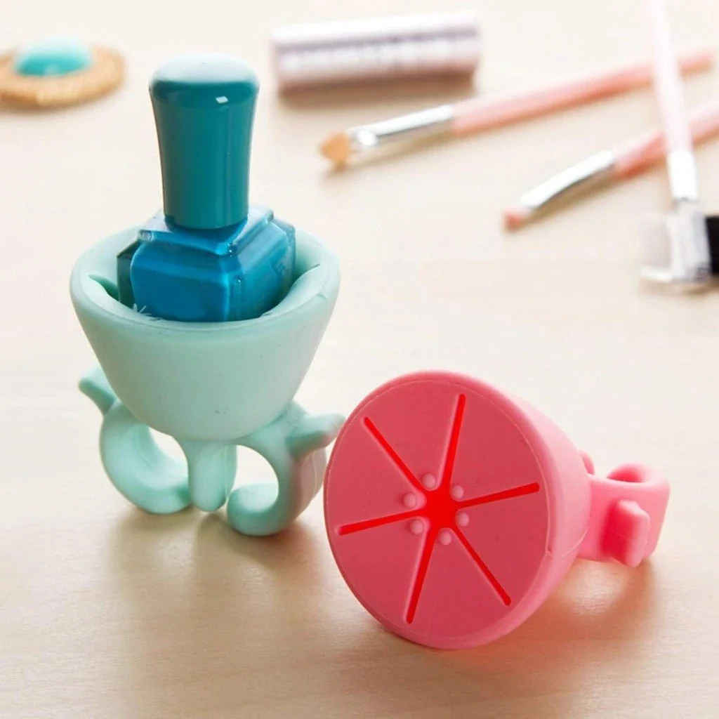 Nail Polish Holder Ring with Nail Polish Holder Stand - Image 3
