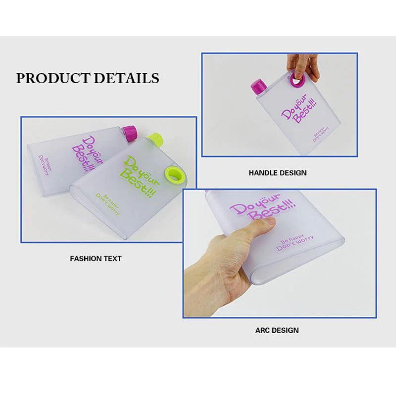 Notebook Style Slim Water Bottle (380 ml, Multicolor) - Image 8