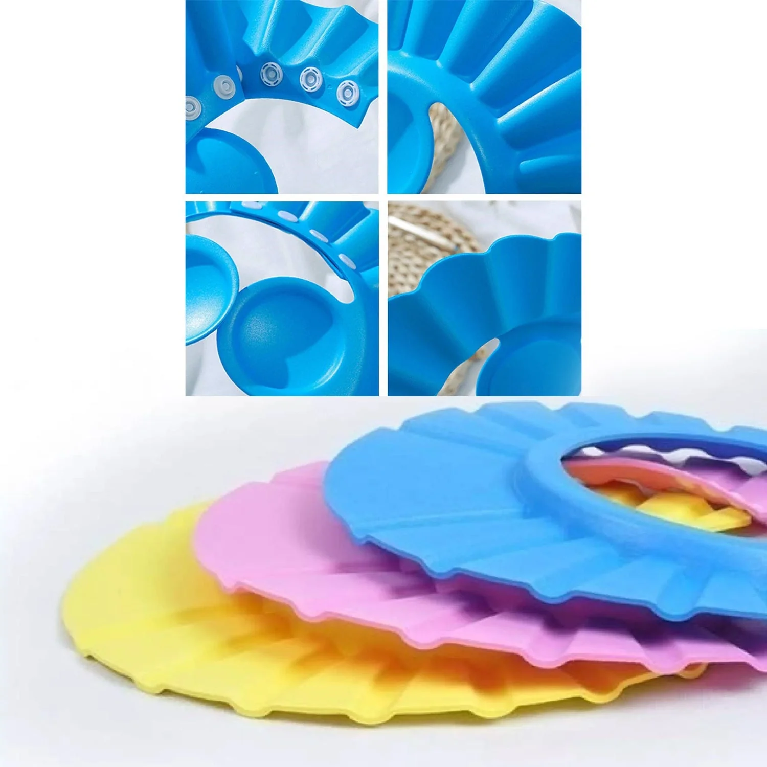 Adjustable Baby Shower Cap – Soft & Safe Bathing Hat for Eye and Ear Protection - Image 3