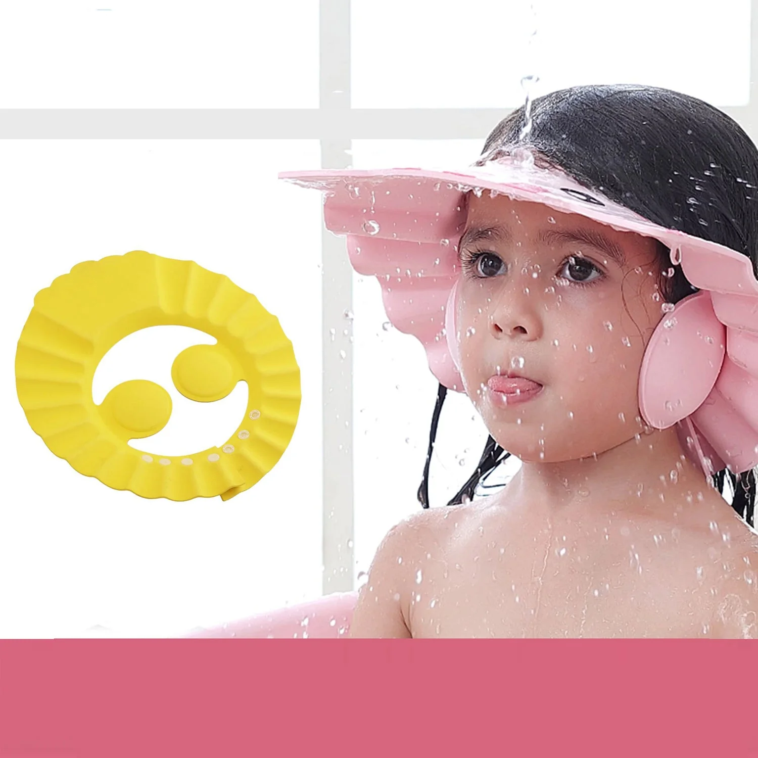 Adjustable Baby Shower Cap – Soft & Safe Bathing Hat for Eye and Ear Protection - Image 4
