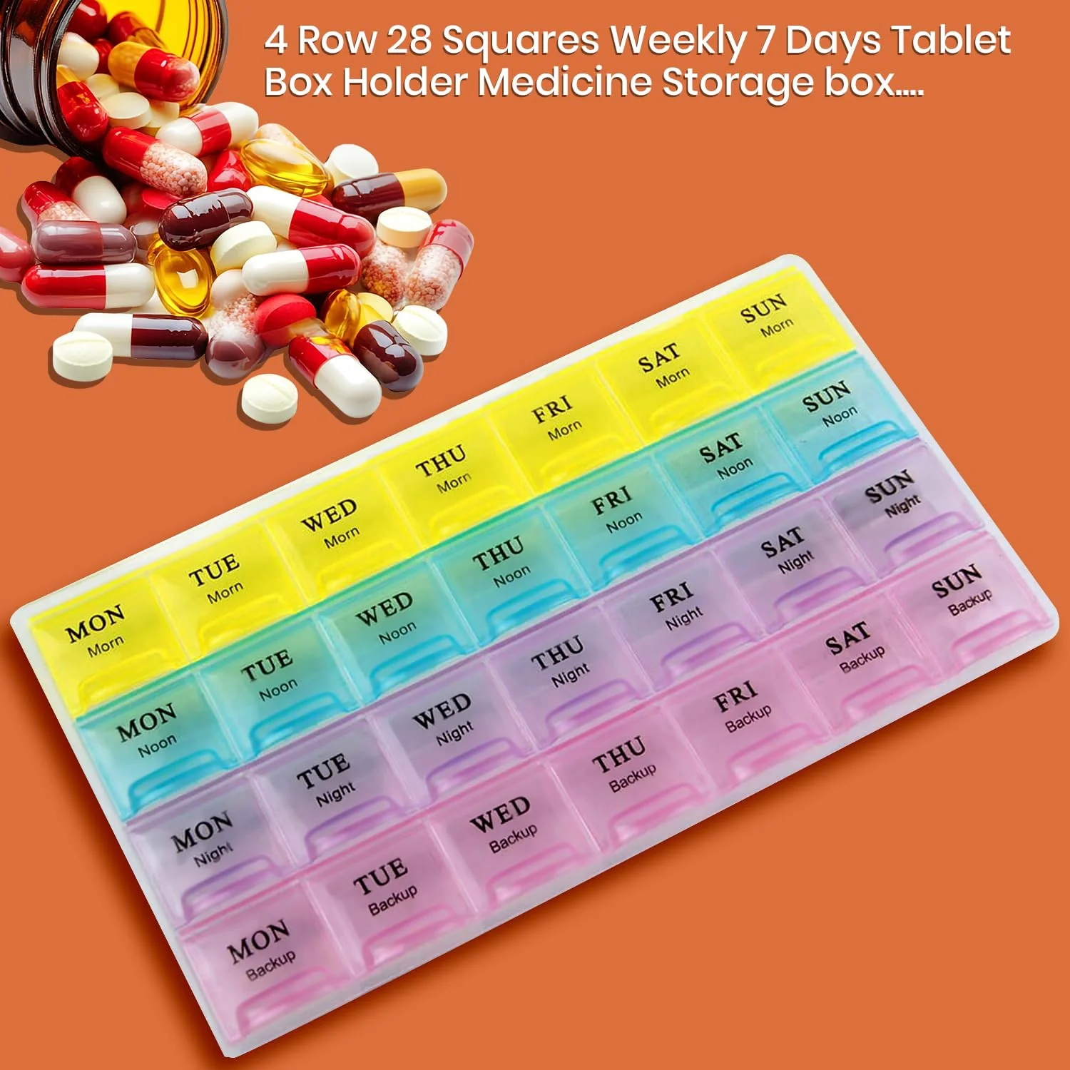Weekly Pill Case 28-Slot Medicine Organizer - Image 9