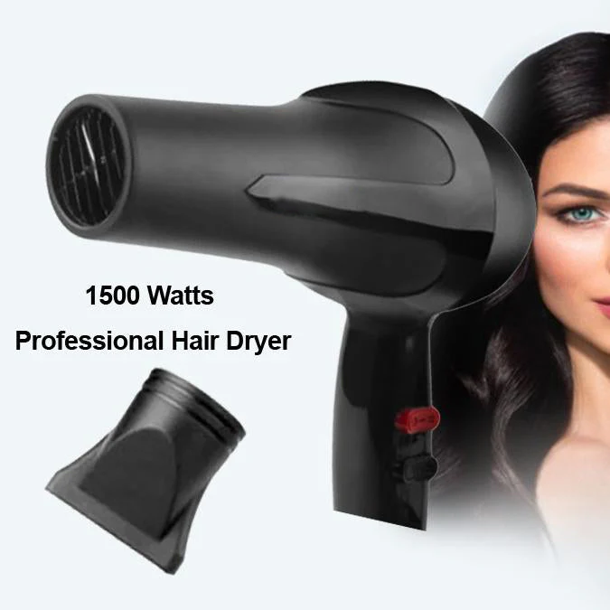 1500 Watts Professional Hair Dryer 2888 (Black), Hair accessories - Image 5