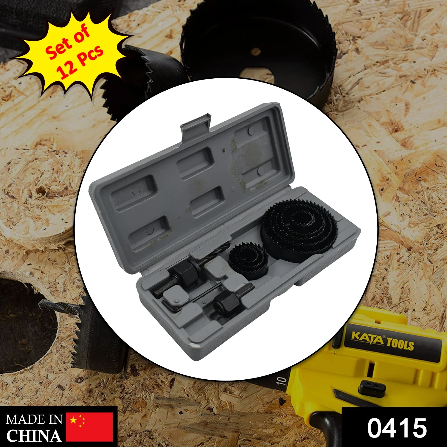 12 pcs 19-64mm Hole Saw Kit - Image 3