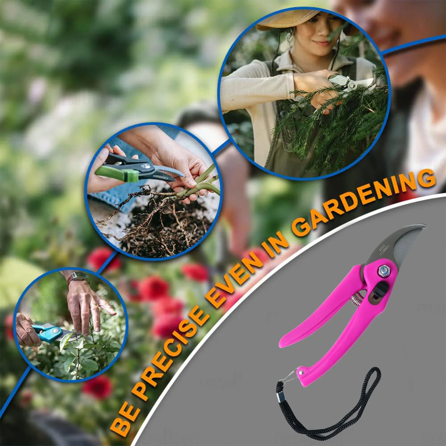 Stainless Steel Garden Scissors, flower cutter - Image 8