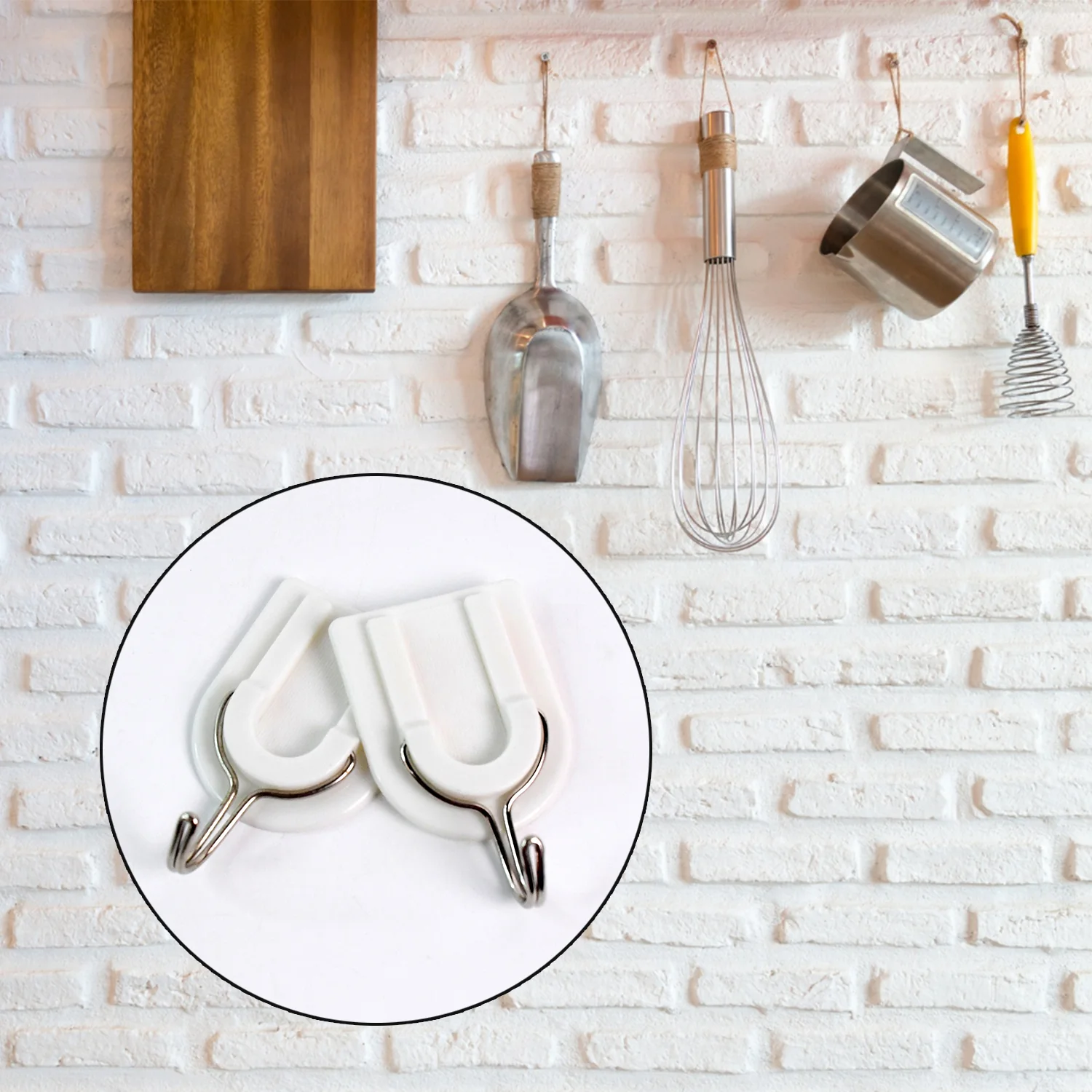 Multipurpose Strong Small Stainless Steel Adhesive Wall Hooks - Image 4