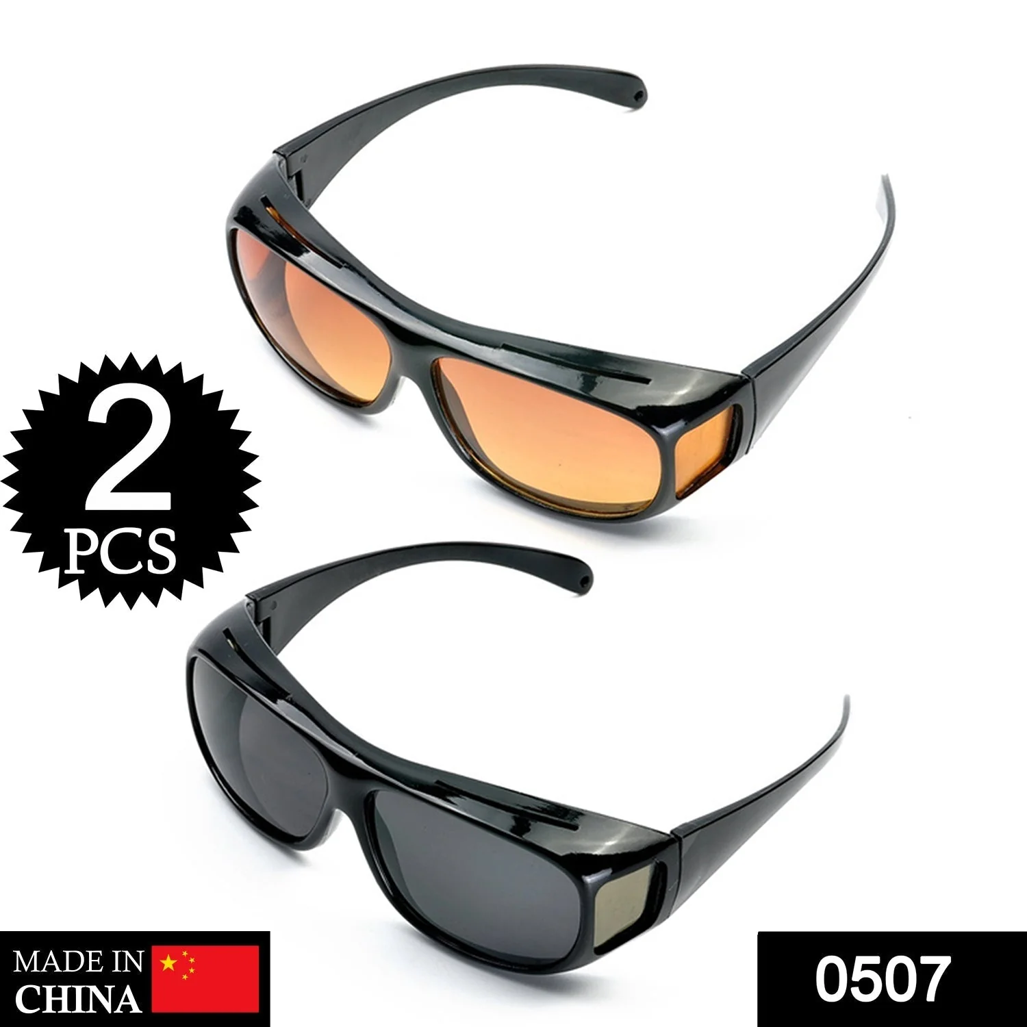 Night HD Vision Driving Anti Glare Eyeglasses - Image 2