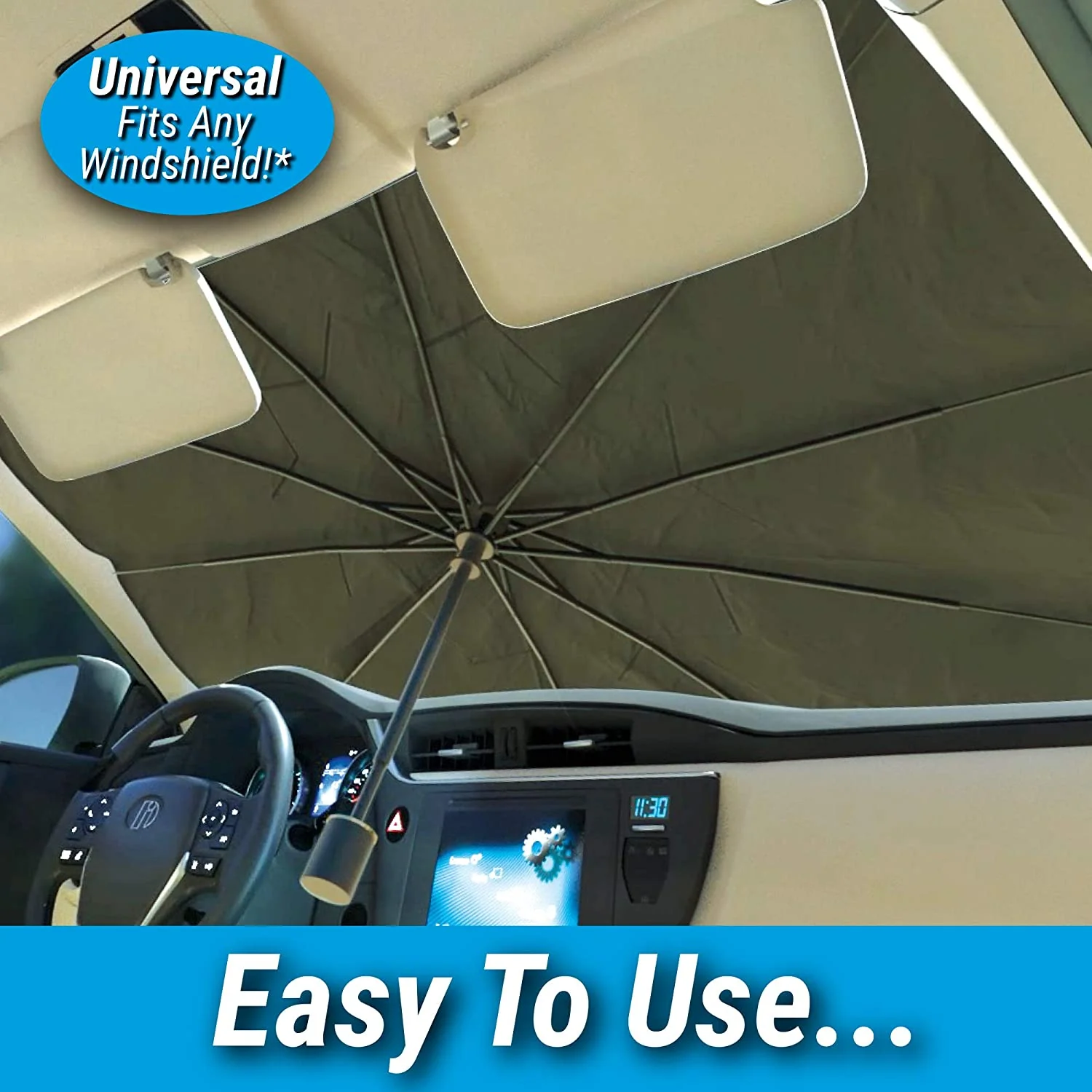Foldable Car Windshield Sunshade for Heat Protection - Image 10