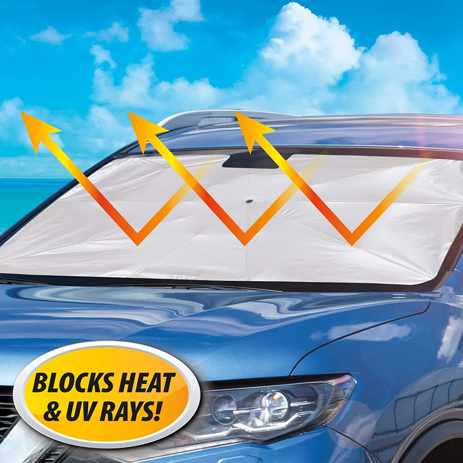 Foldable Car Windshield Sunshade for Heat Protection - Image 8