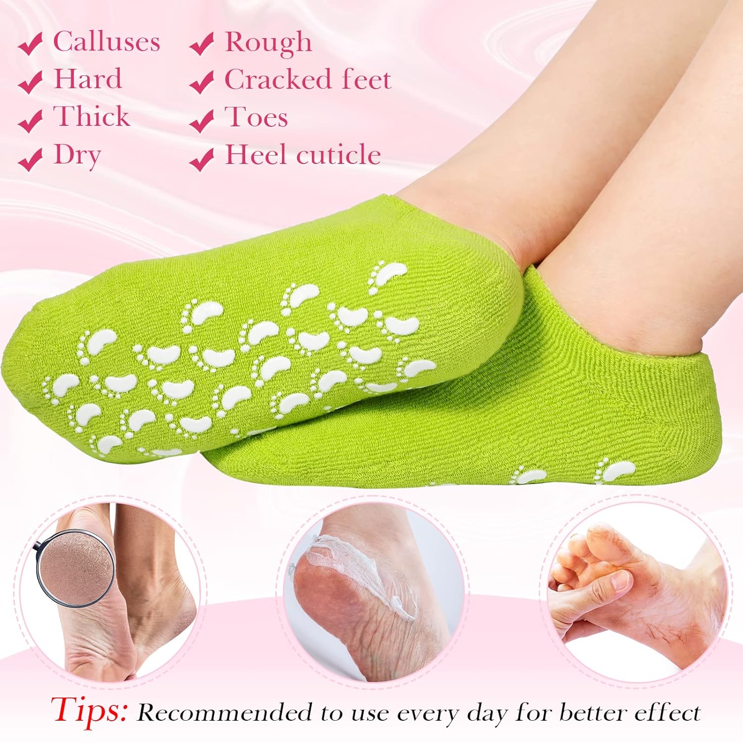 Socks Soft Socks for Repairing Softening Dry Cracked Feet Comfortable - Image 3