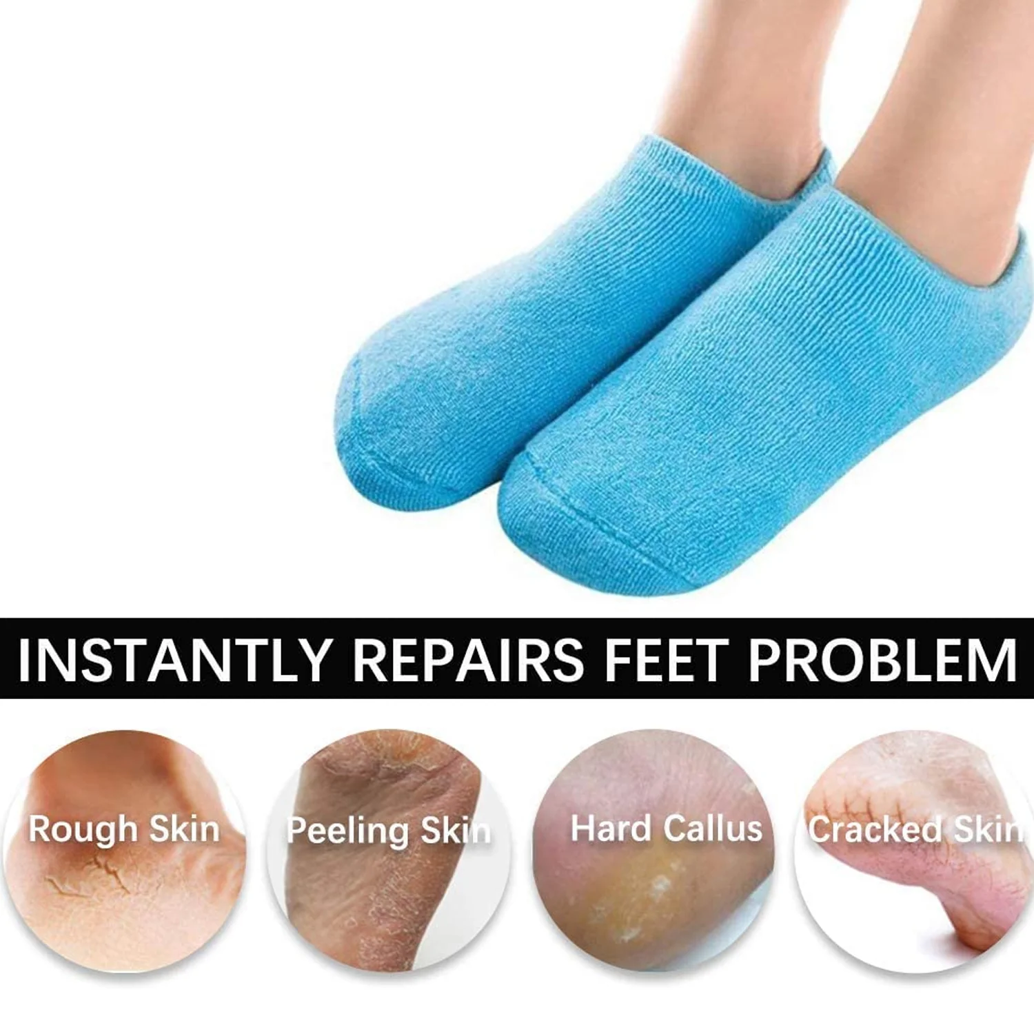 Socks Soft Socks for Repairing Softening Dry Cracked Feet Comfortable - Image 6