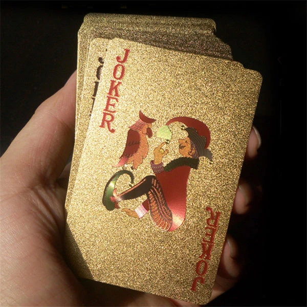 Gold Plated Poker Playing Cards (Golden) - Image 3