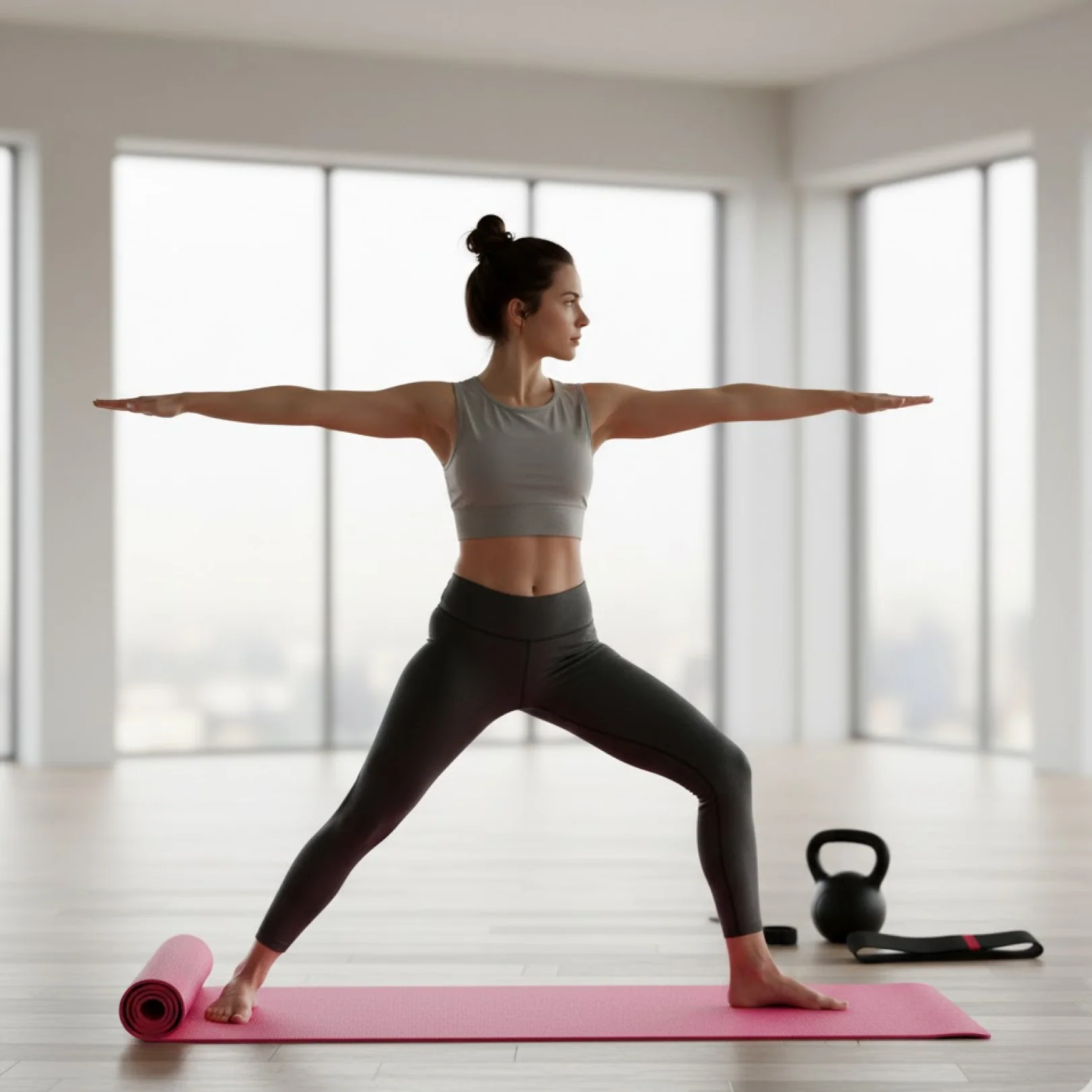 Yoga Mat Eco-Friendly for Fitness & Gym – Non-Slip Exercise Mat (180x60cm) - Image 2