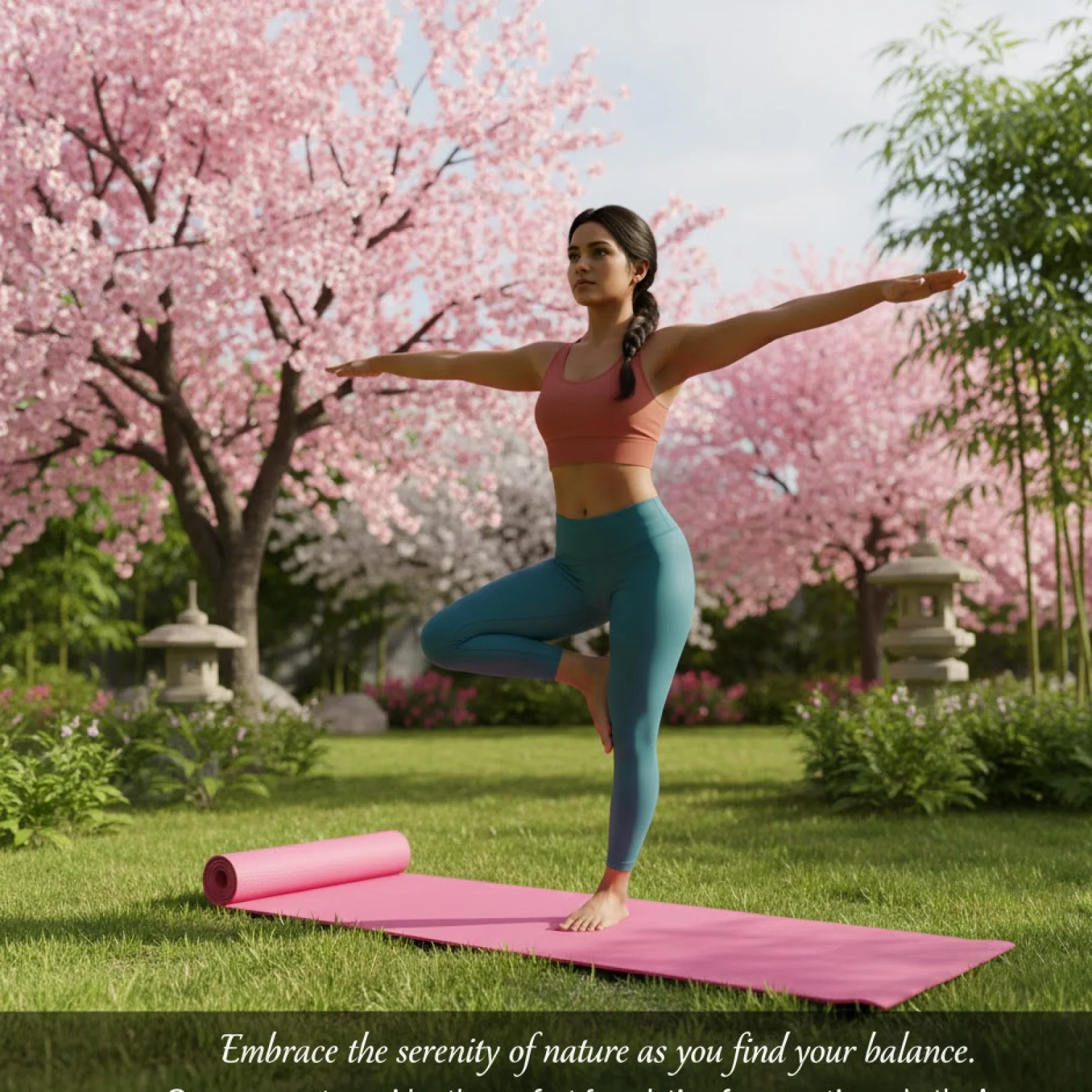 Yoga Mat Eco-Friendly for Fitness & Gym – Non-Slip Exercise Mat (180x60cm) - Image 4