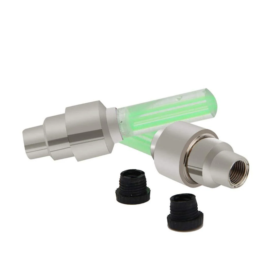 LED Flash Light lamp tyre Wheel Valve Sealing caps (2 Pc / Mix Color) - Image 12