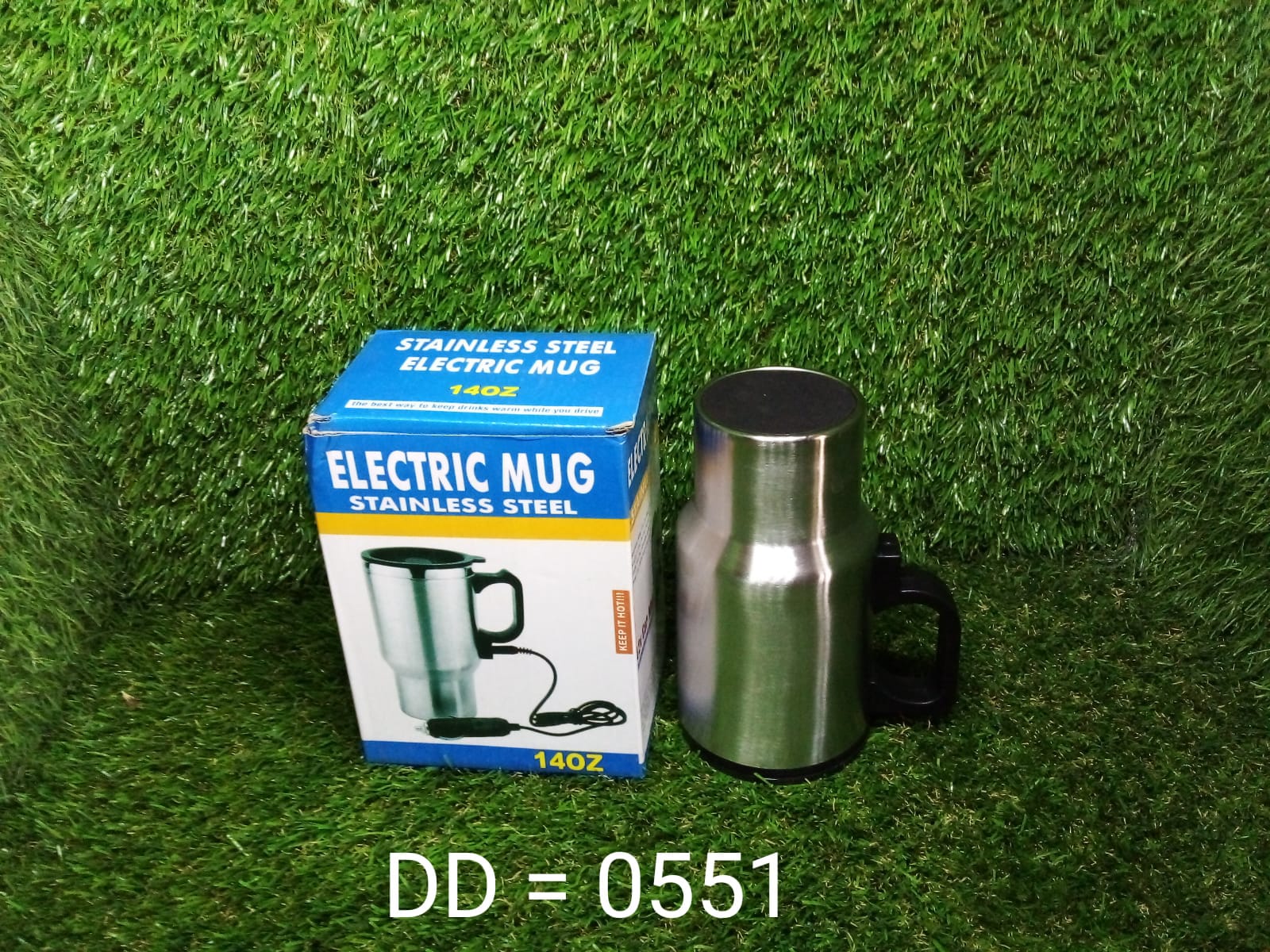 12V Car Charging Electric Kettle Mug (Silver) - Image 8