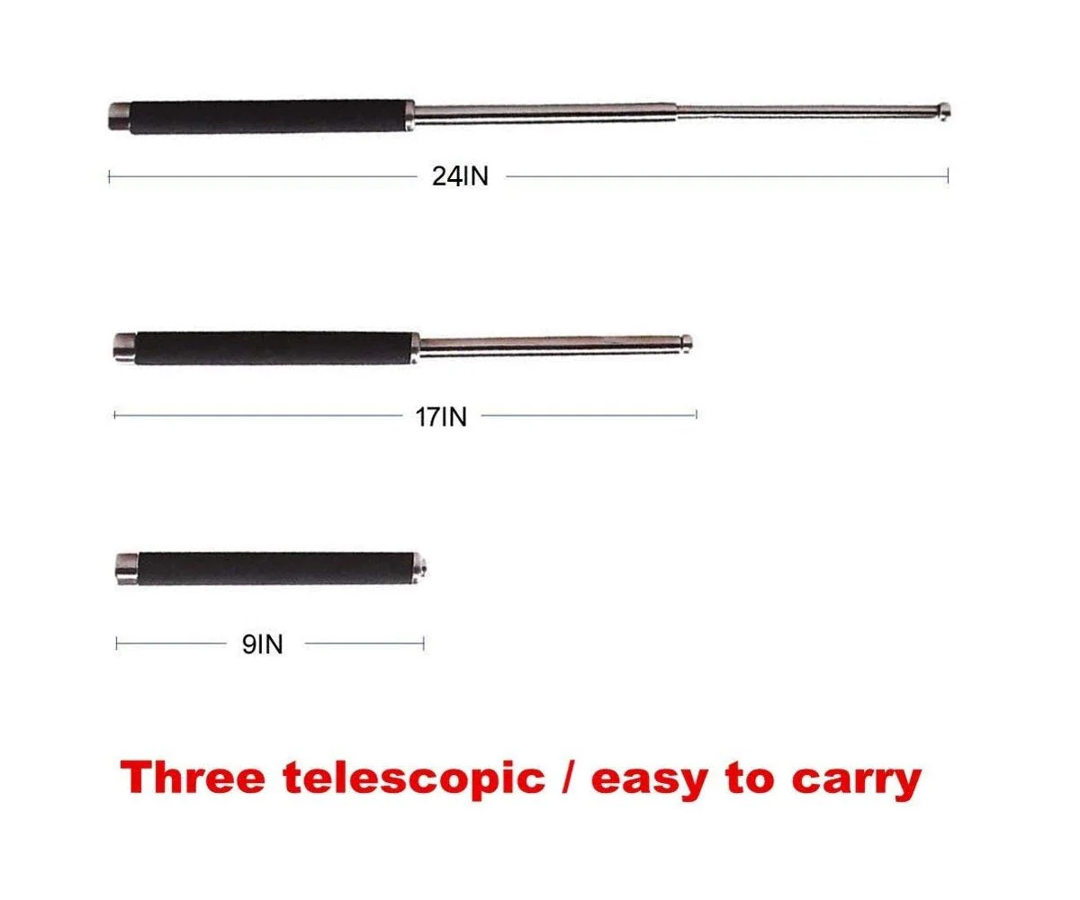 Multi-Function Collapsible Self Defense Stick Extended - Image 11