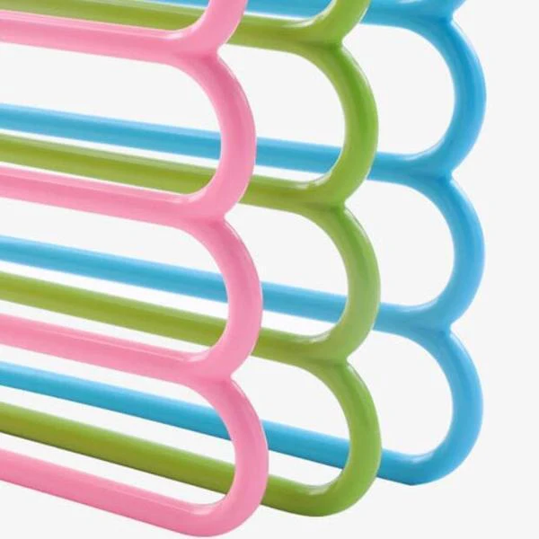 5 in 1 Multipurpose Plastic Hanger, Assorted (5-Layer) - Image 6