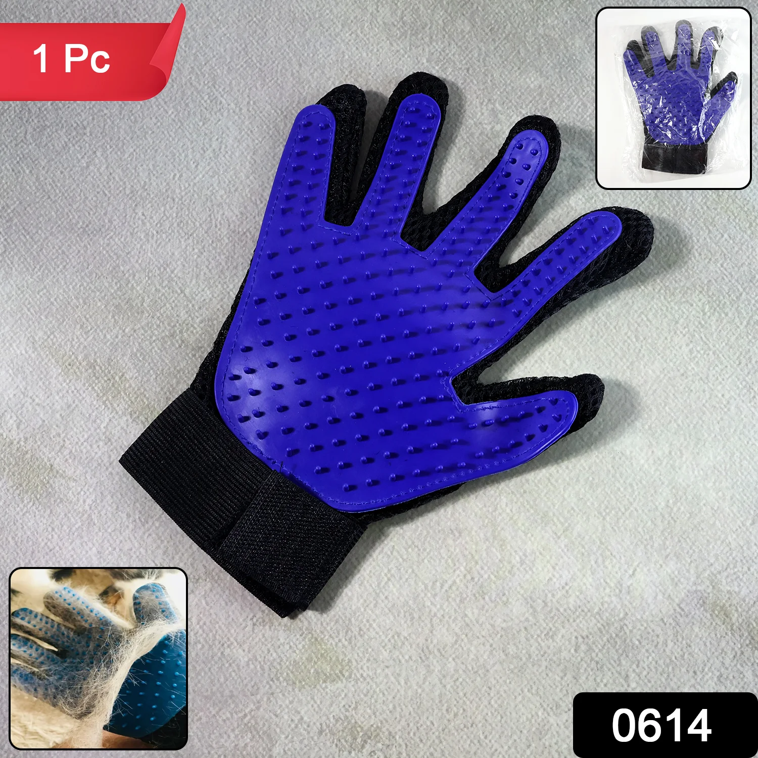 5 Finger Deshedding Glove (1 Pc) - Image 2