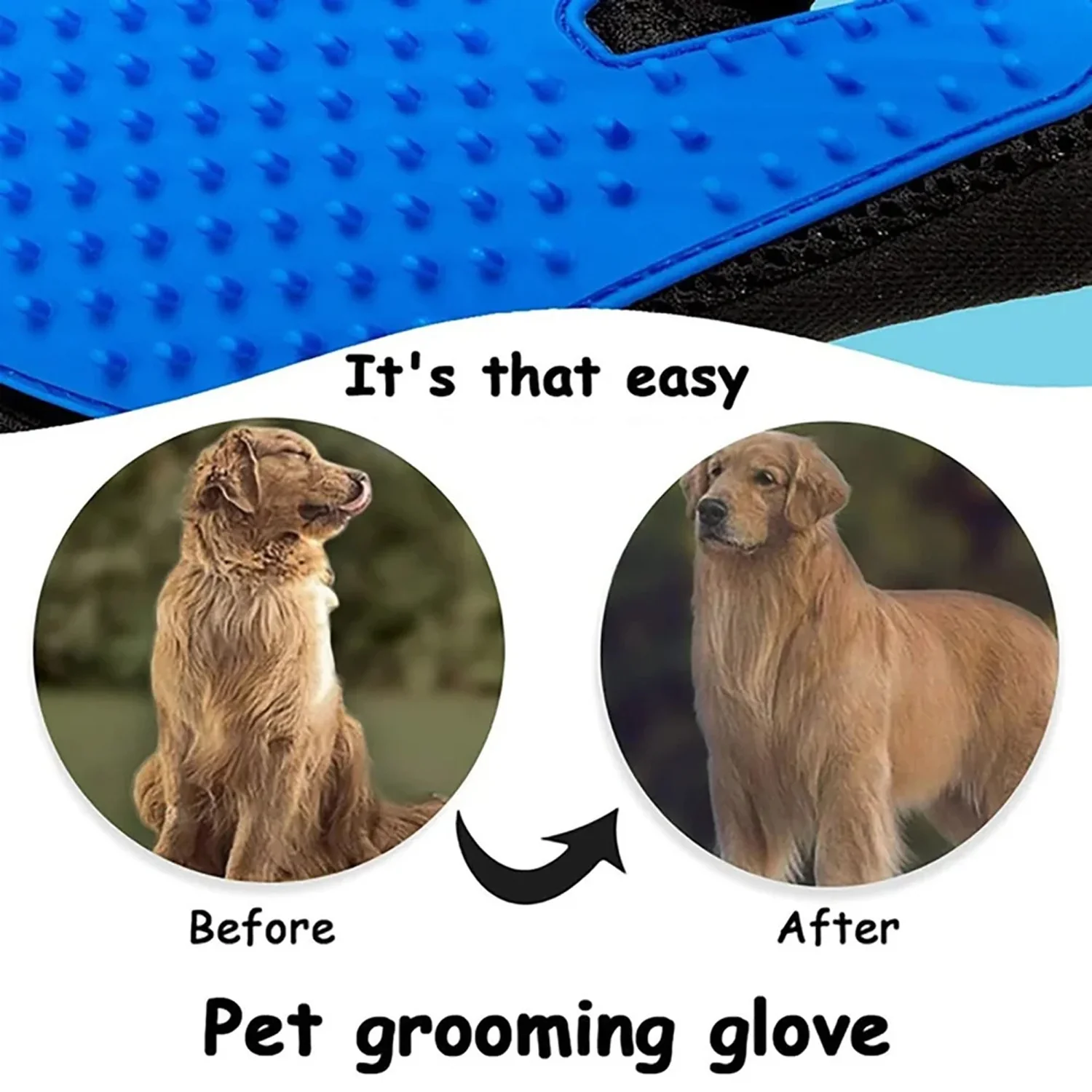 5 Finger Deshedding Glove (1 Pc) - Image 6