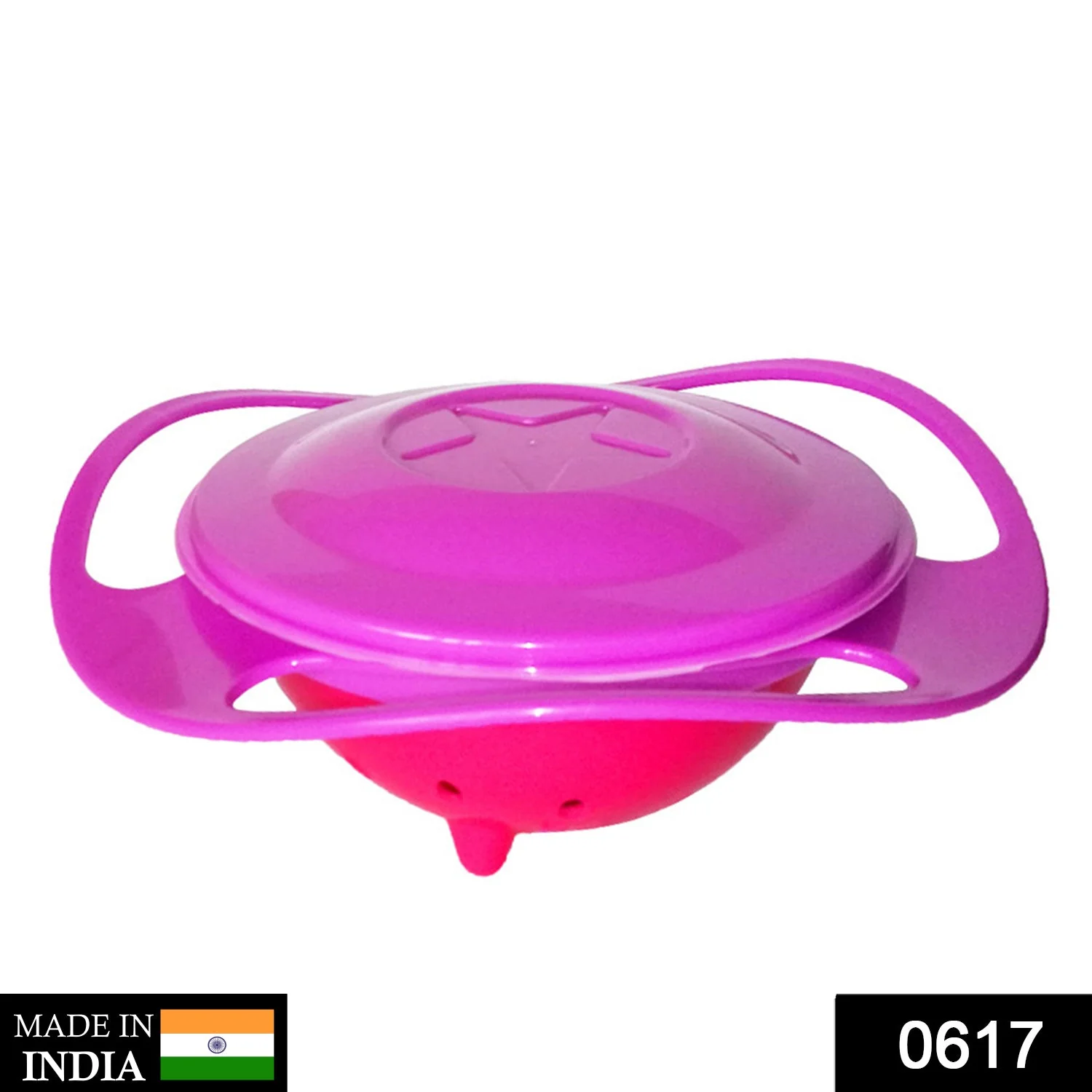 Portable Non Spill Feeding Toddler Gyro Bowl 360 Degree Rotating Dish - Image 2