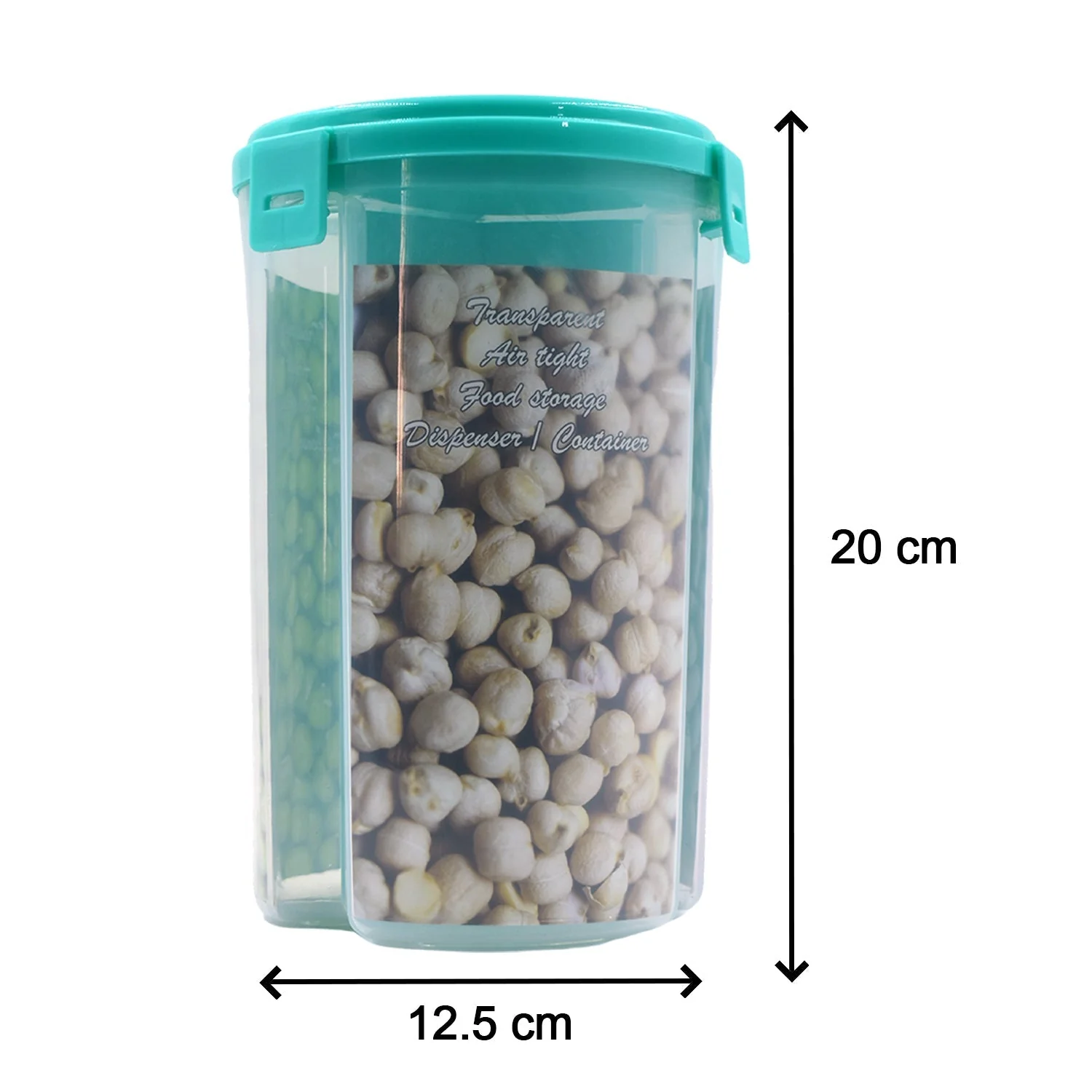 3 in 1 Transparent Air Tight Storage Dispenser Container (With Color Box) - Image 4