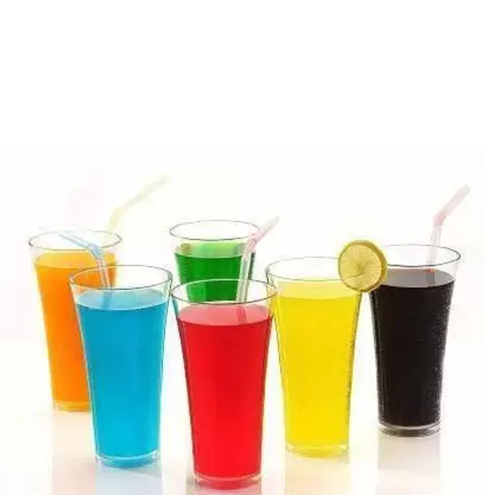 Stylish look Plastic Juicy Glass, Transparent Glasses Set 300ml (6pcs) - Image 6