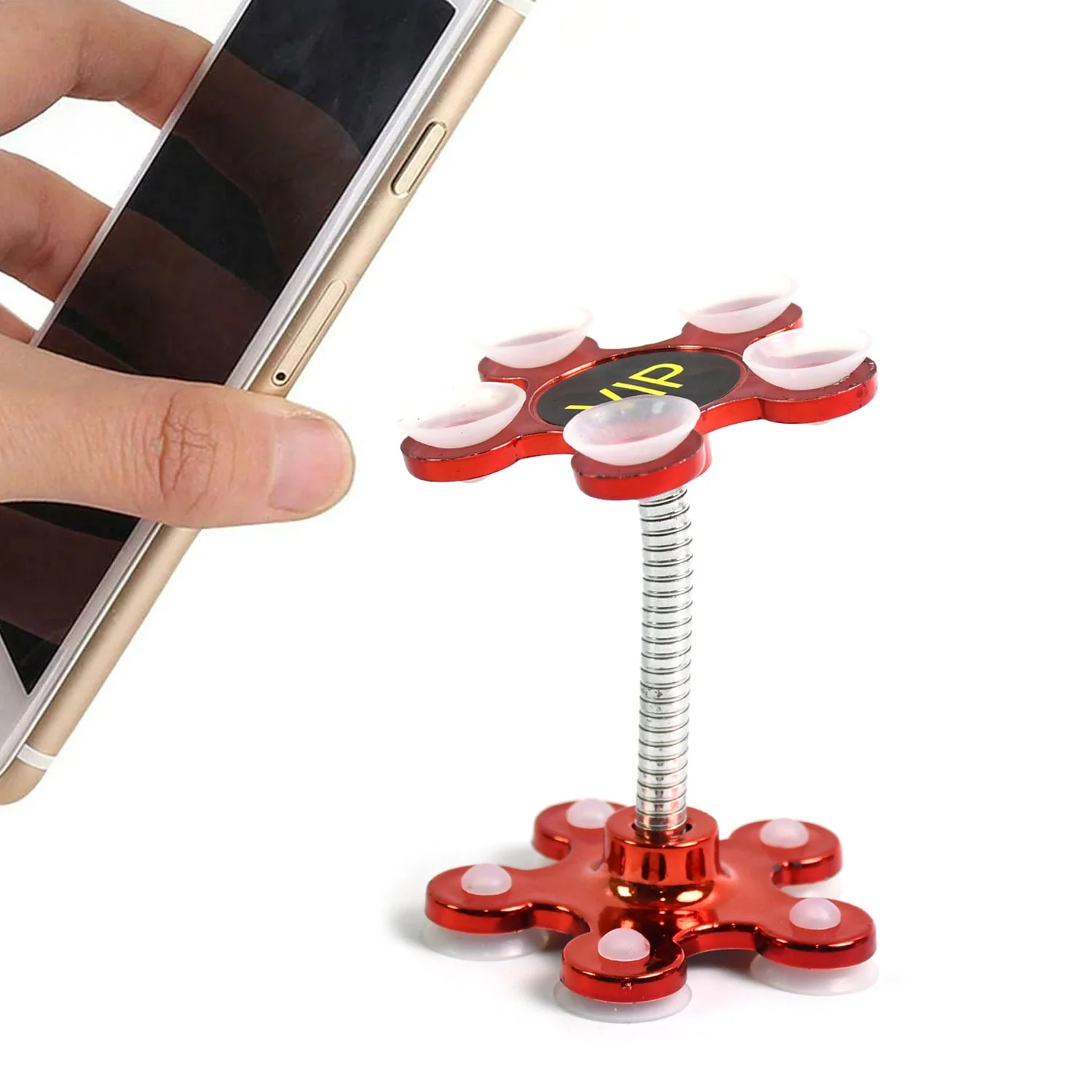 Phone Holder Car & Mount Sucker Stand vip stand (Multicolored With Box)) - Image 8