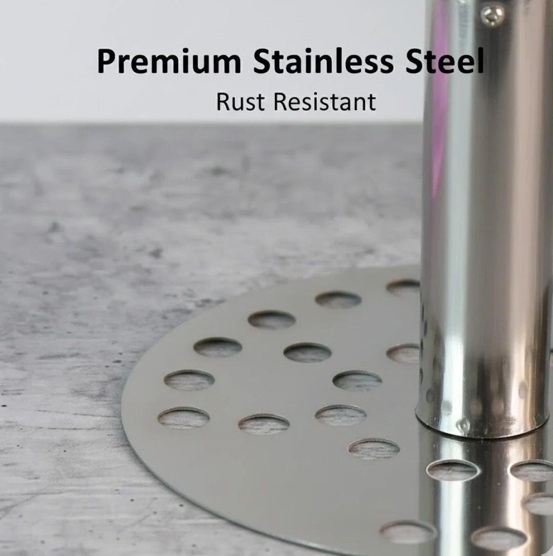 Stainless Steel Potato Masher, Pav Bhaji Masher with wooden handle - Image 4