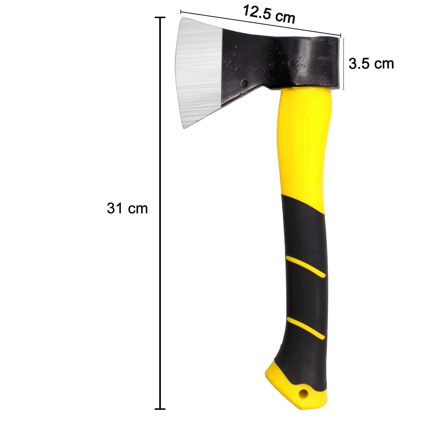 '-600g Hatchet Axe Fiberglass Body Rubberized Handle - Image 6