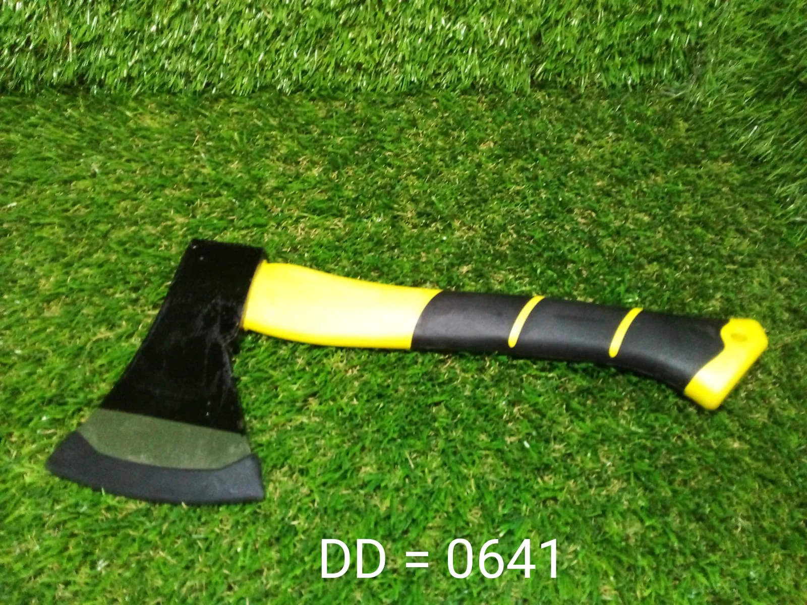 '-600g Hatchet Axe Fiberglass Body Rubberized Handle - Image 8
